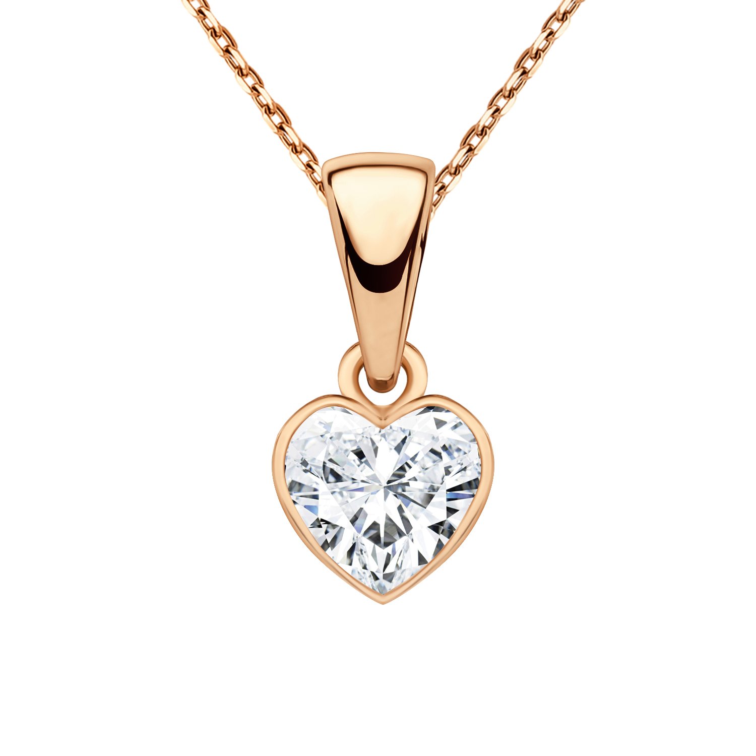 Серебряная подвеска с фианитом