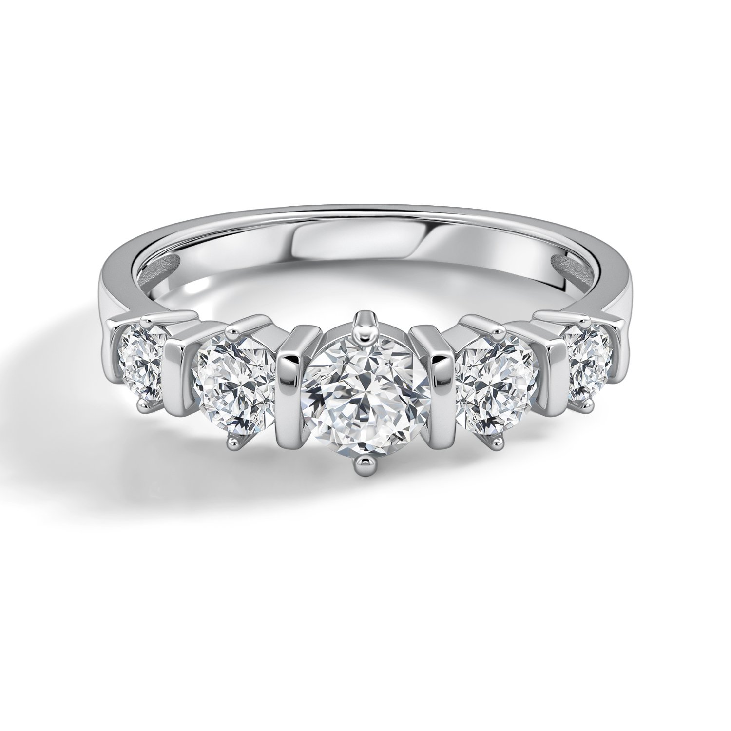 Серебряное кольцо с фианитами
