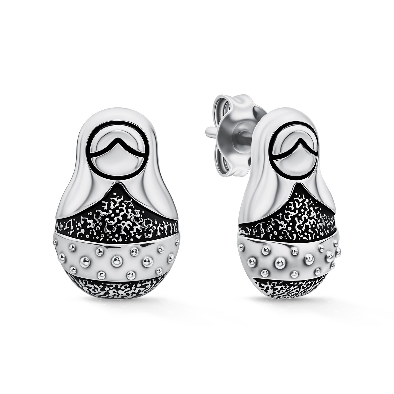 Фото «Серебряные серьги с лаком»