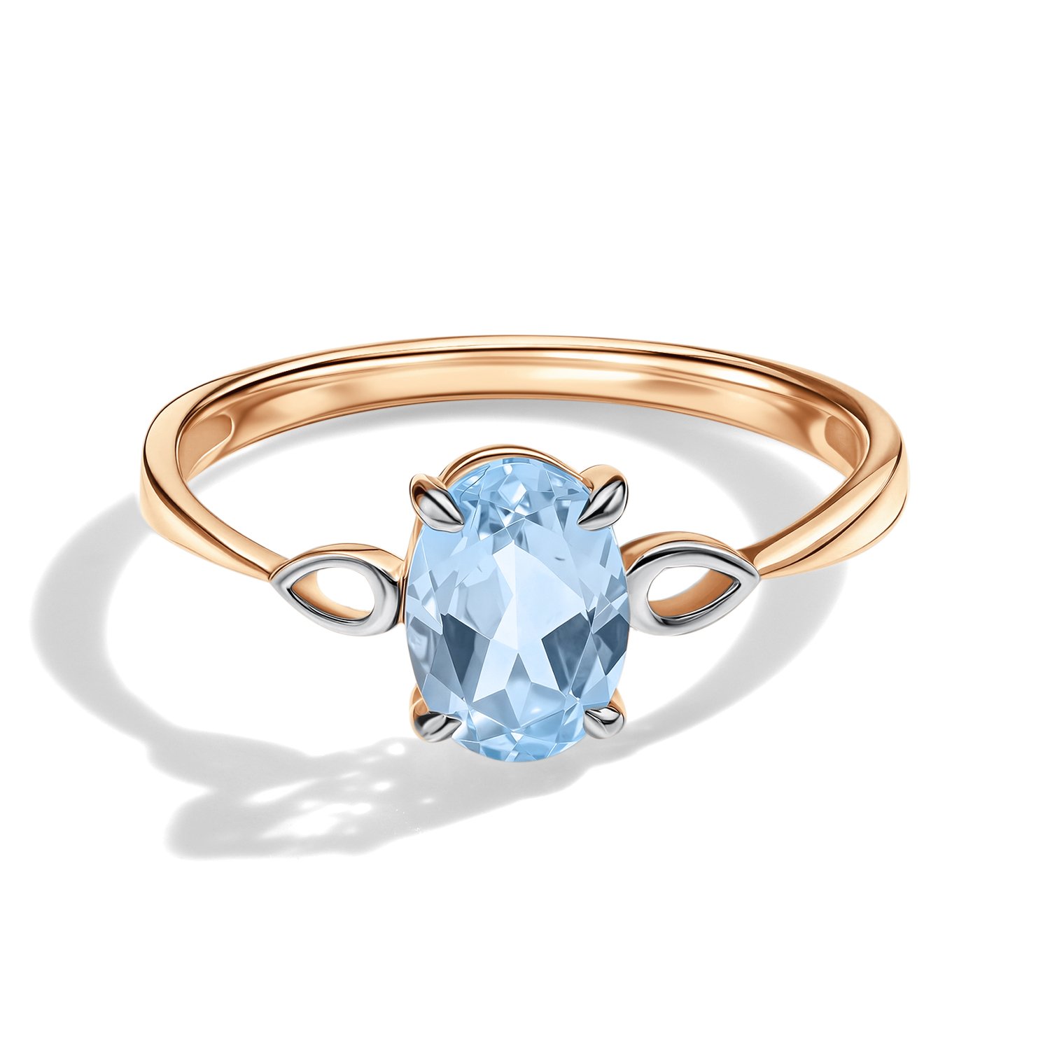 Золотое кольцо с топазом Sky