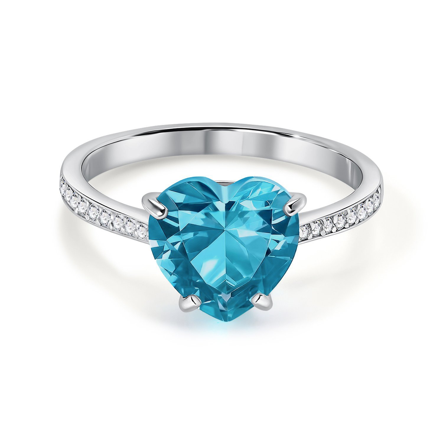 Серебряное кольцо с фианитами