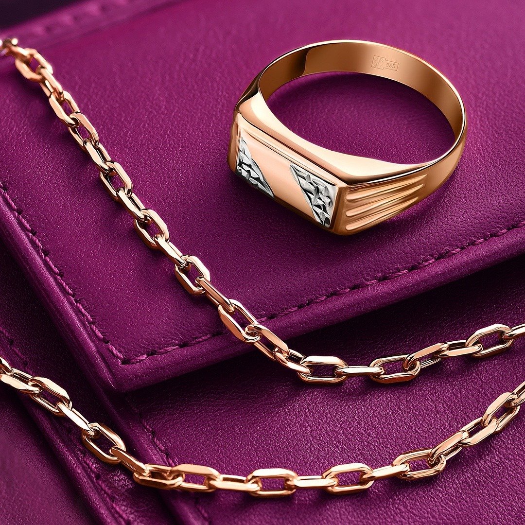 Серебряная цепь облегченная