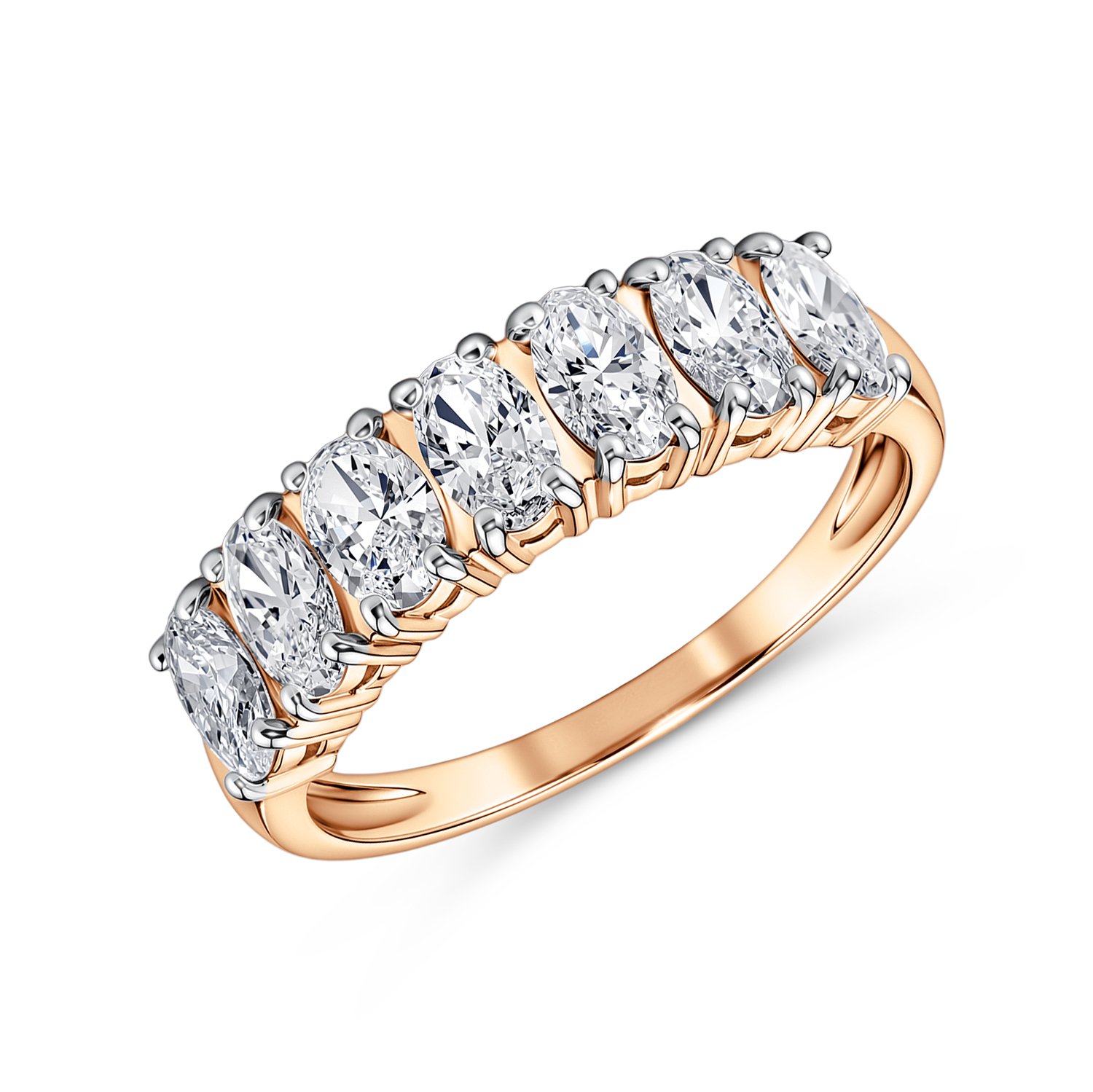 Фото «Золотое кольцо с бриллиантами выращенными»