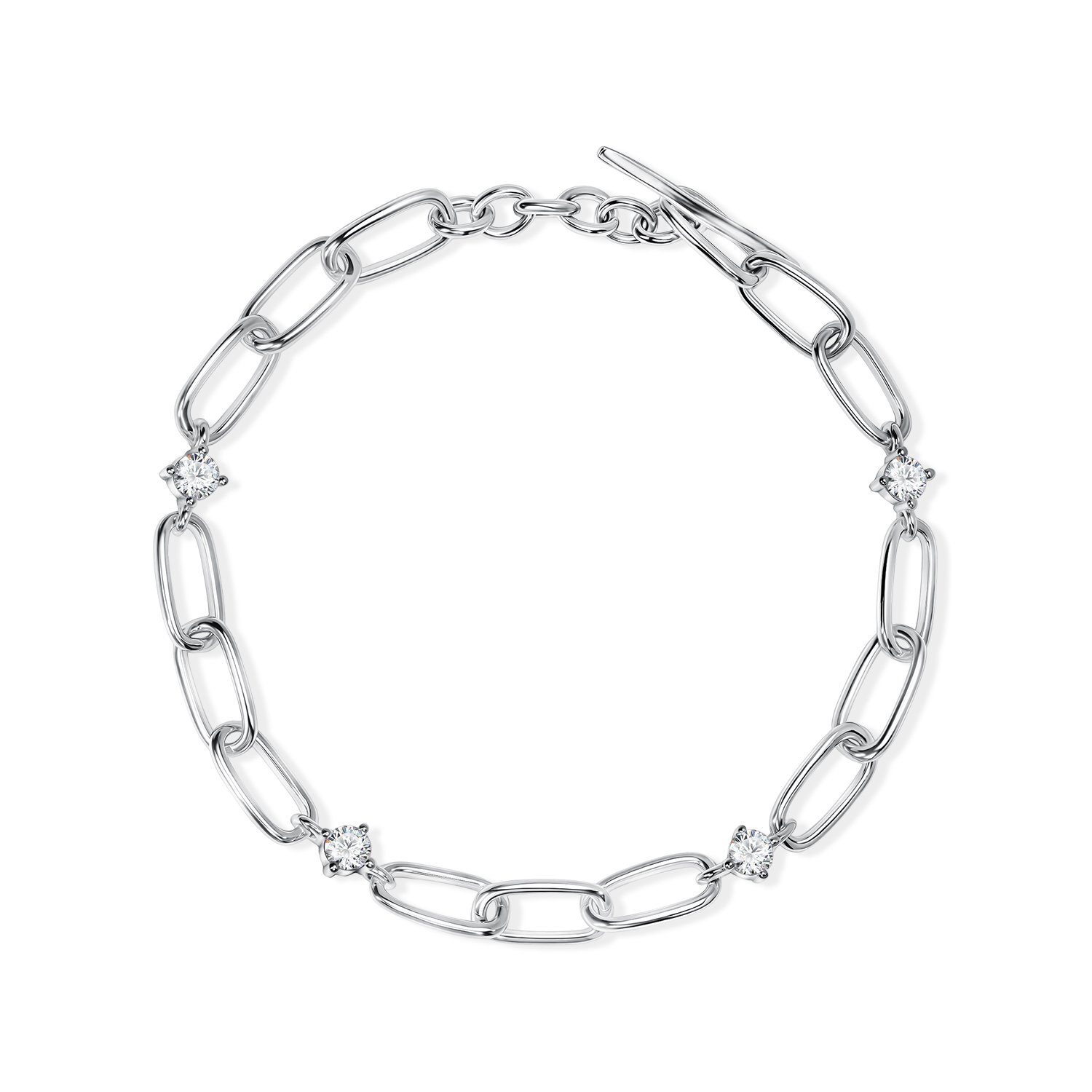 Фото «Серебряный браслет с фианитами»