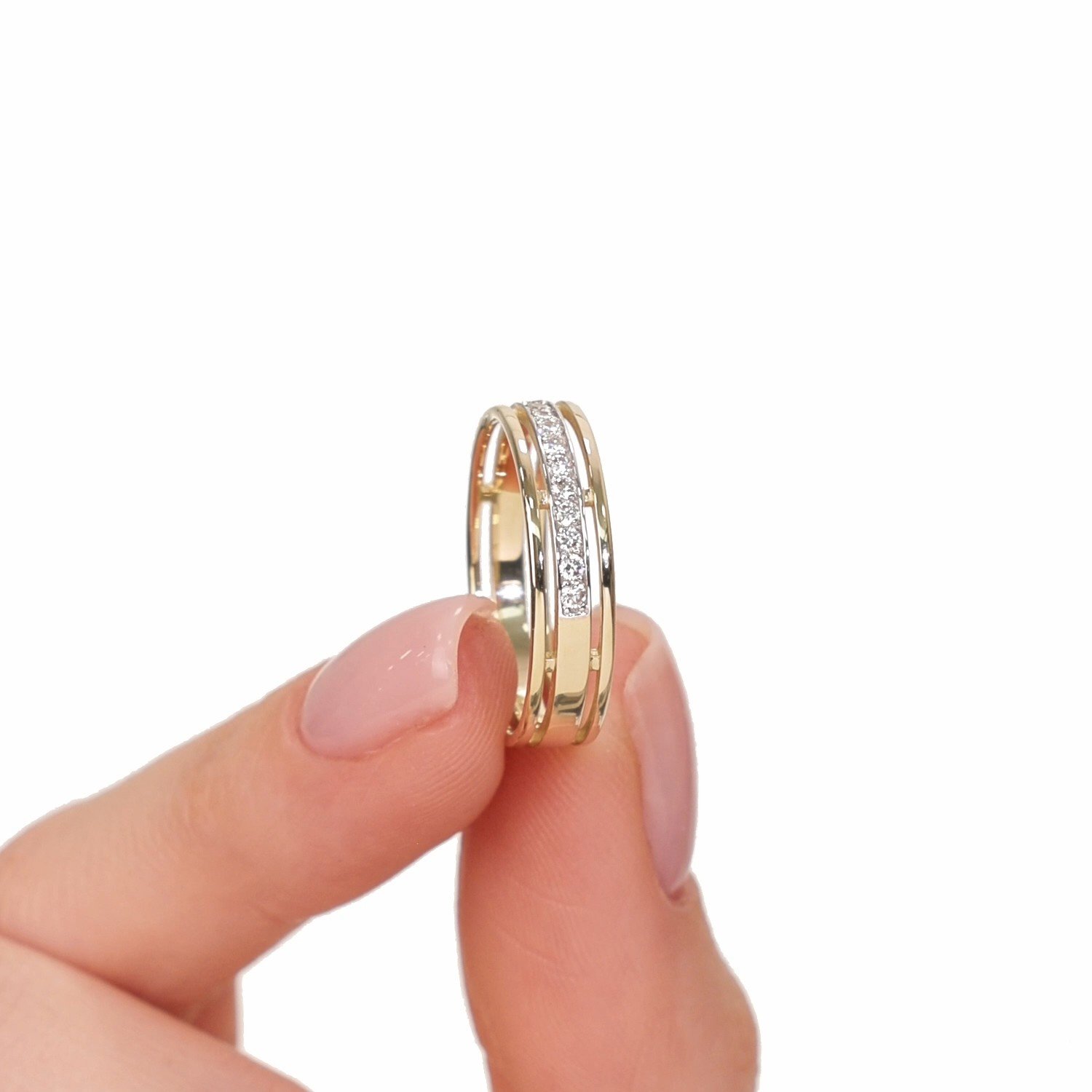 Фото «Золотое обручальное кольцо SMART DIAMONDS 0,22 карата»