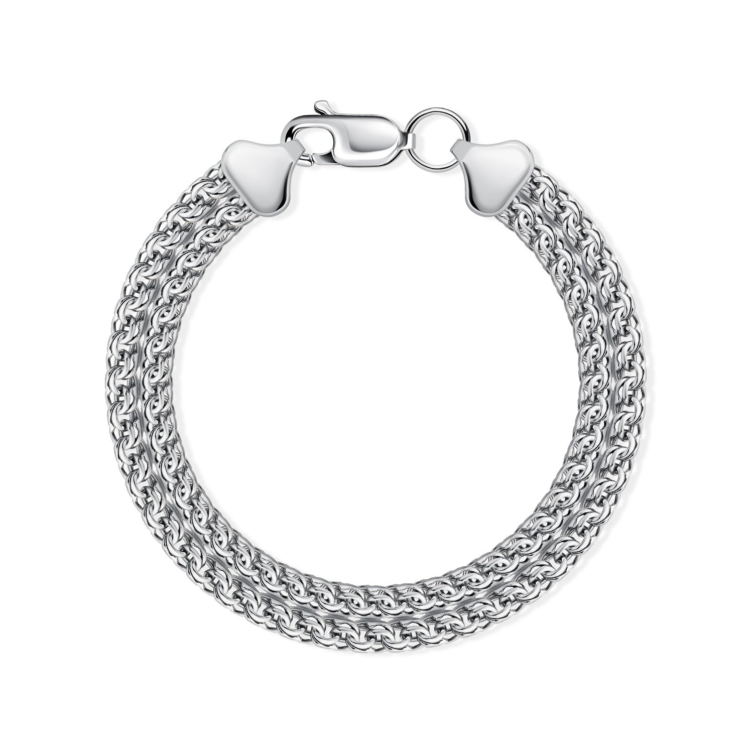 Серебряный браслет полновесный