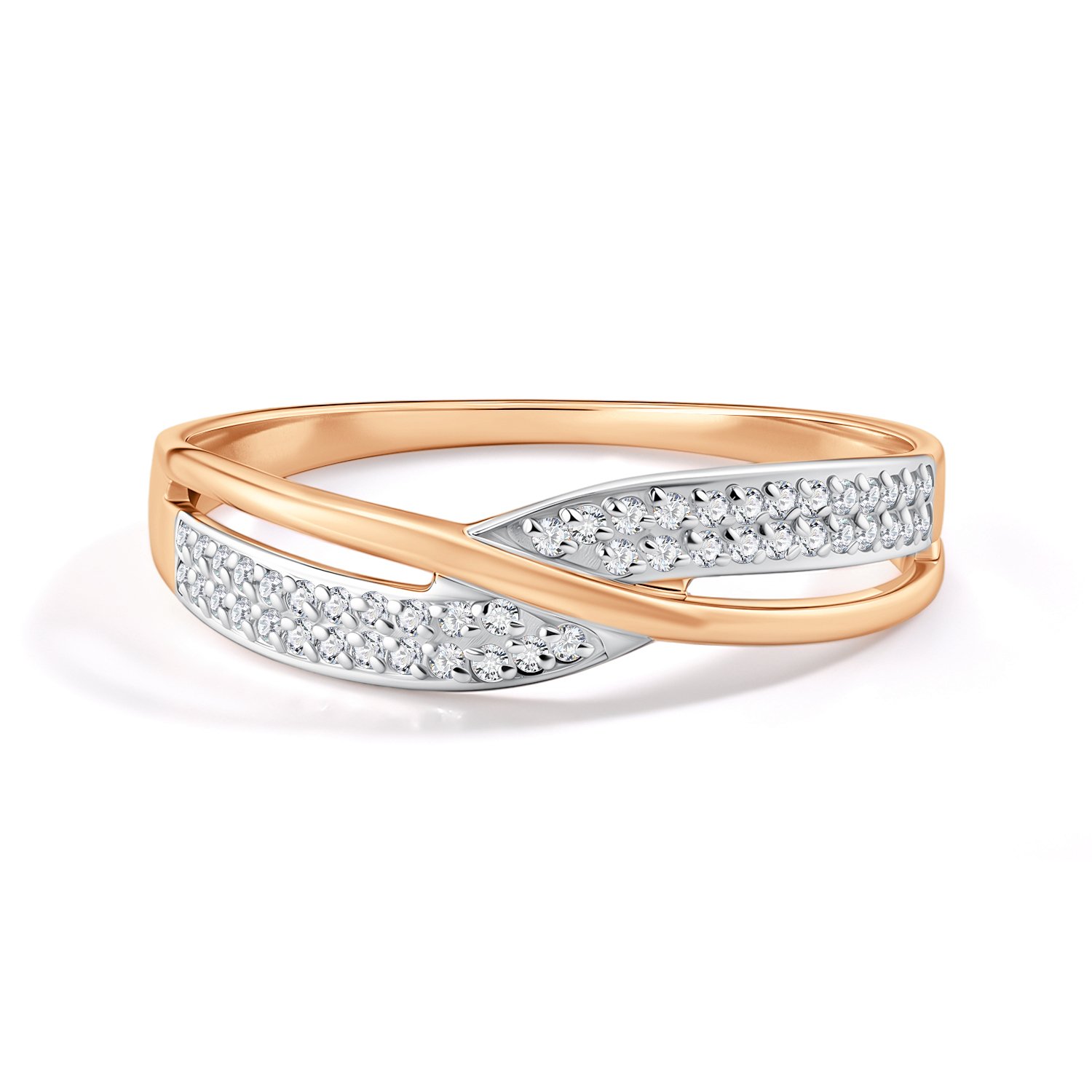 Золотое кольцо с бриллиантами