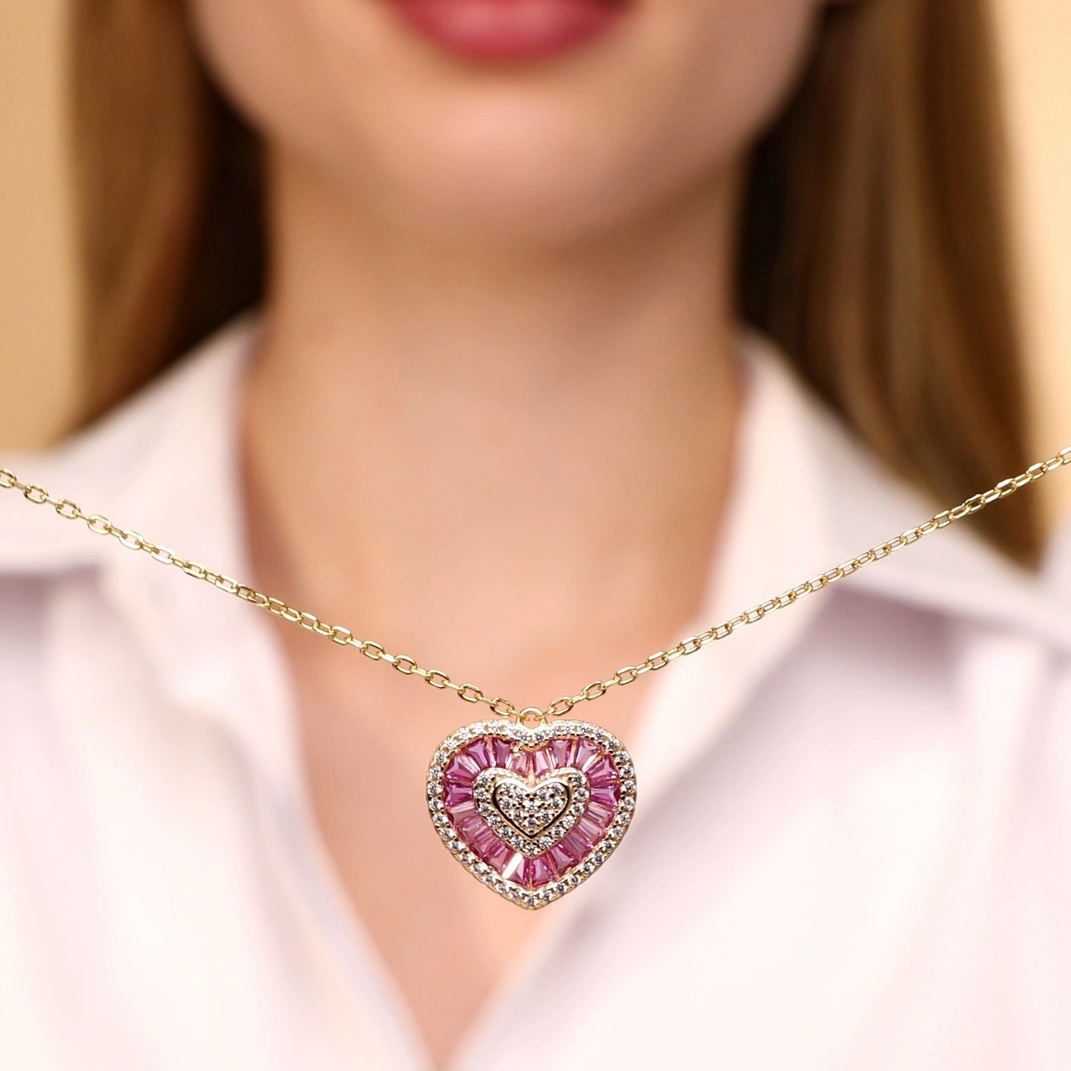 Фото «Серебряное колье с фианитами»
