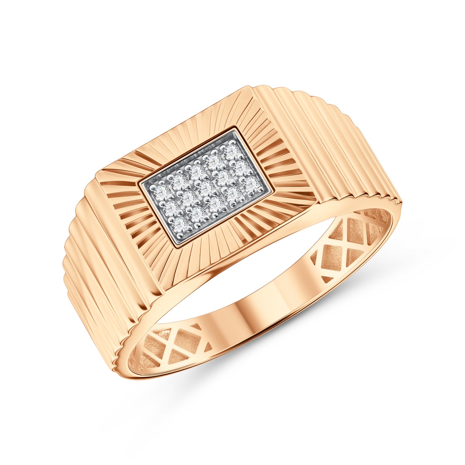 Фото «Золотя печатка с бриллиантами»