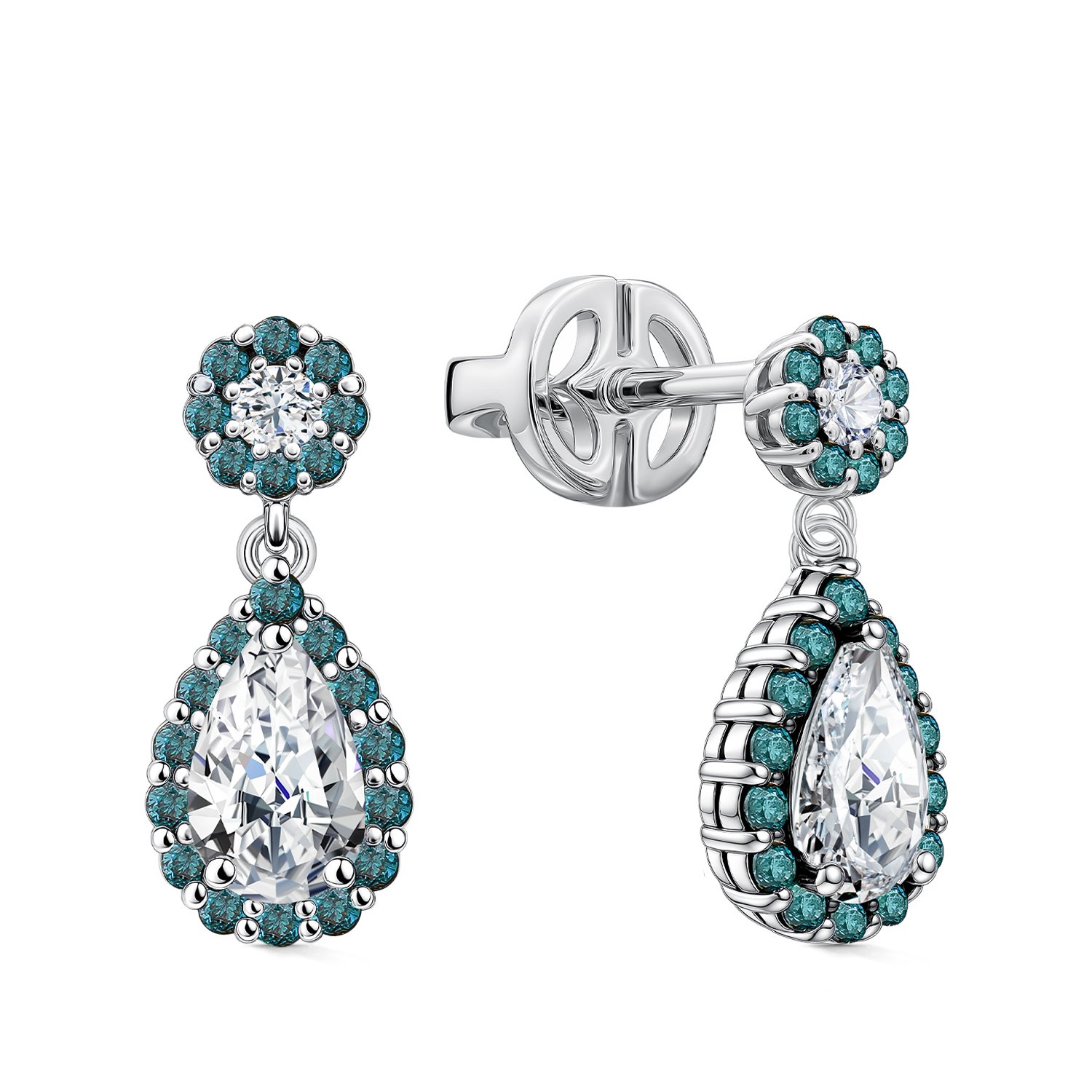 Фото «Золотые серьги с бриллиантами»