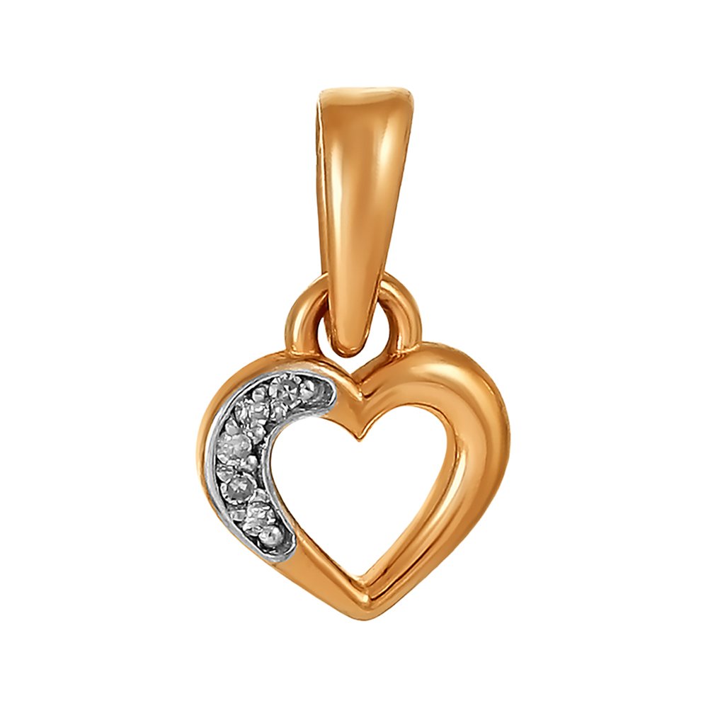 Золотая подвеска с бриллиантами