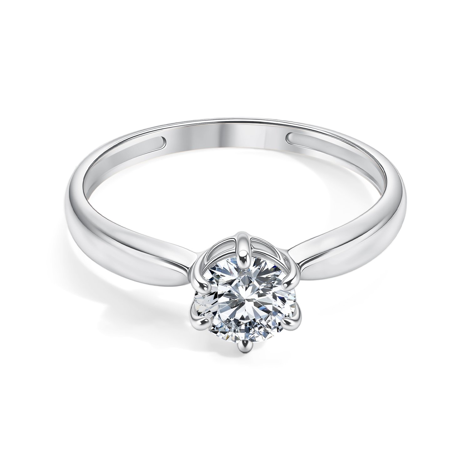 Серебряное кольцо с фианитом