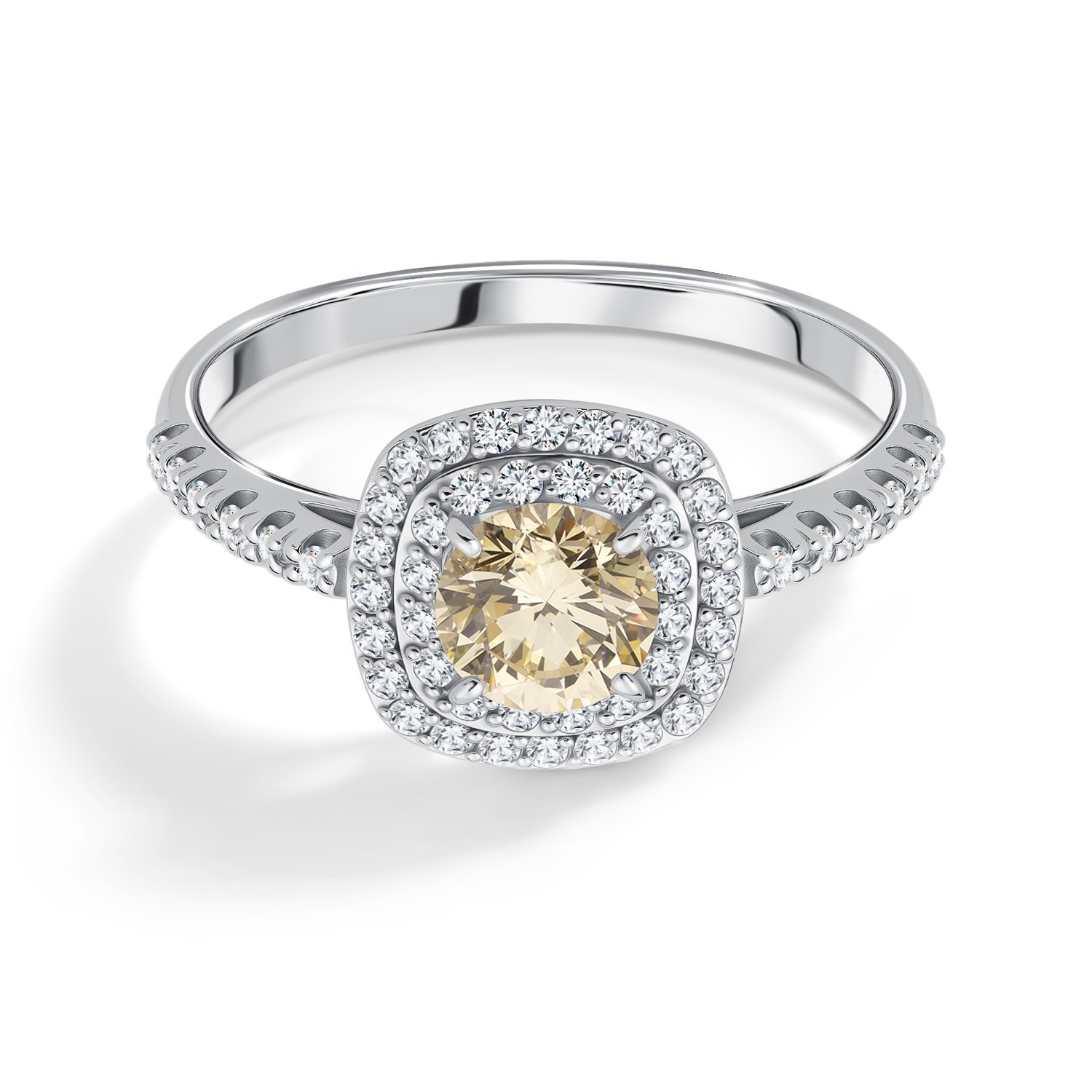 Золотое кольцо с бриллиантами