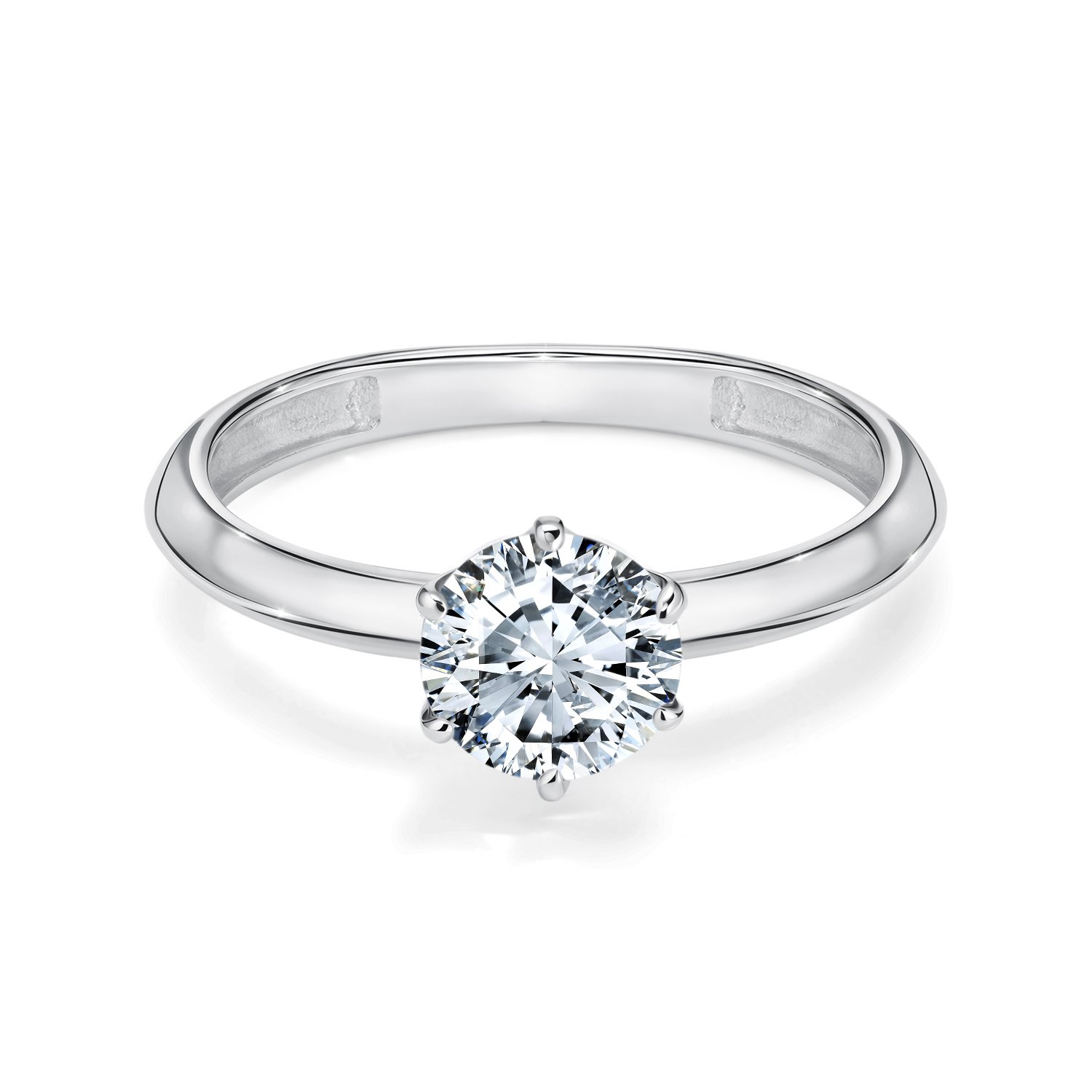 Серебряное кольцо с фианитом