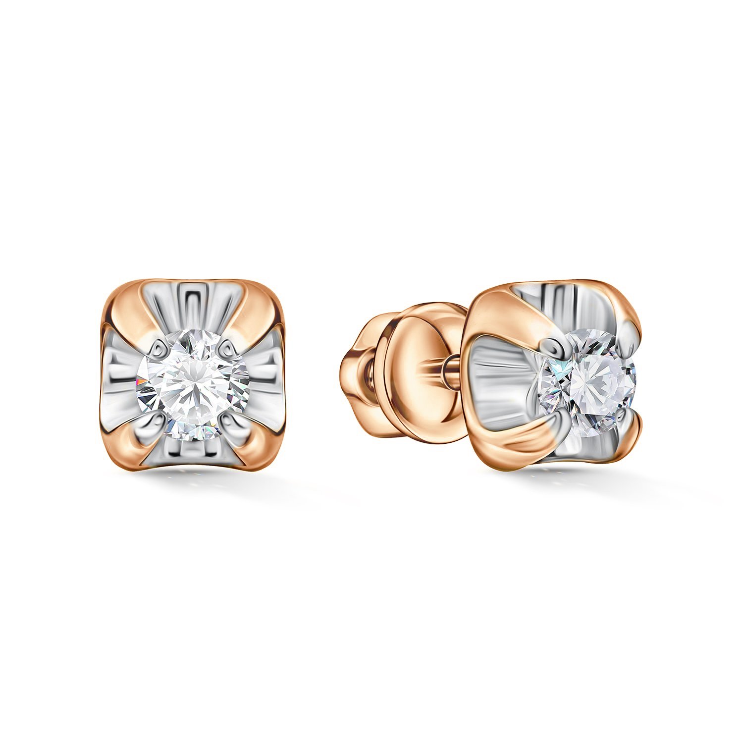 Фото «Золотые серьги с бриллиантами»