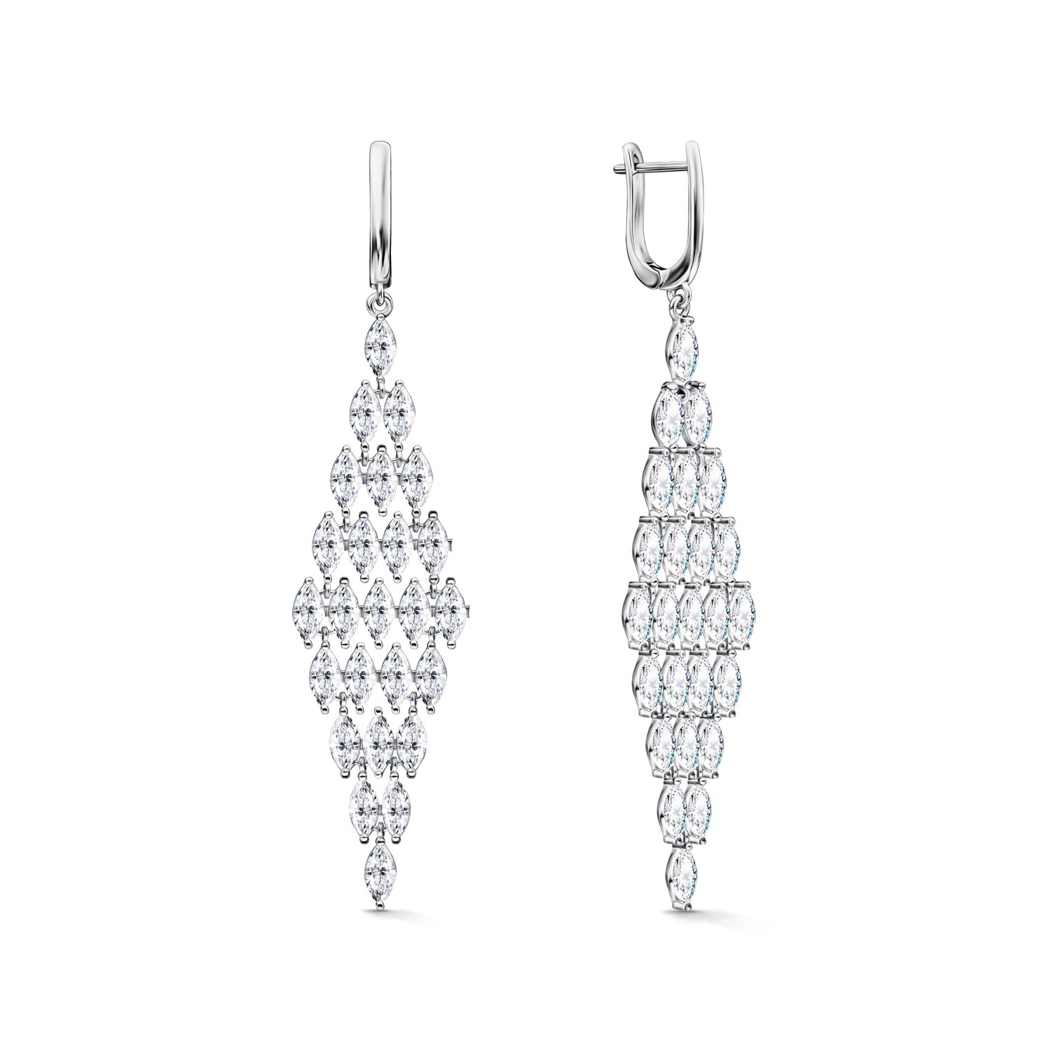 Фото «Серебряные серьги с фианитами»