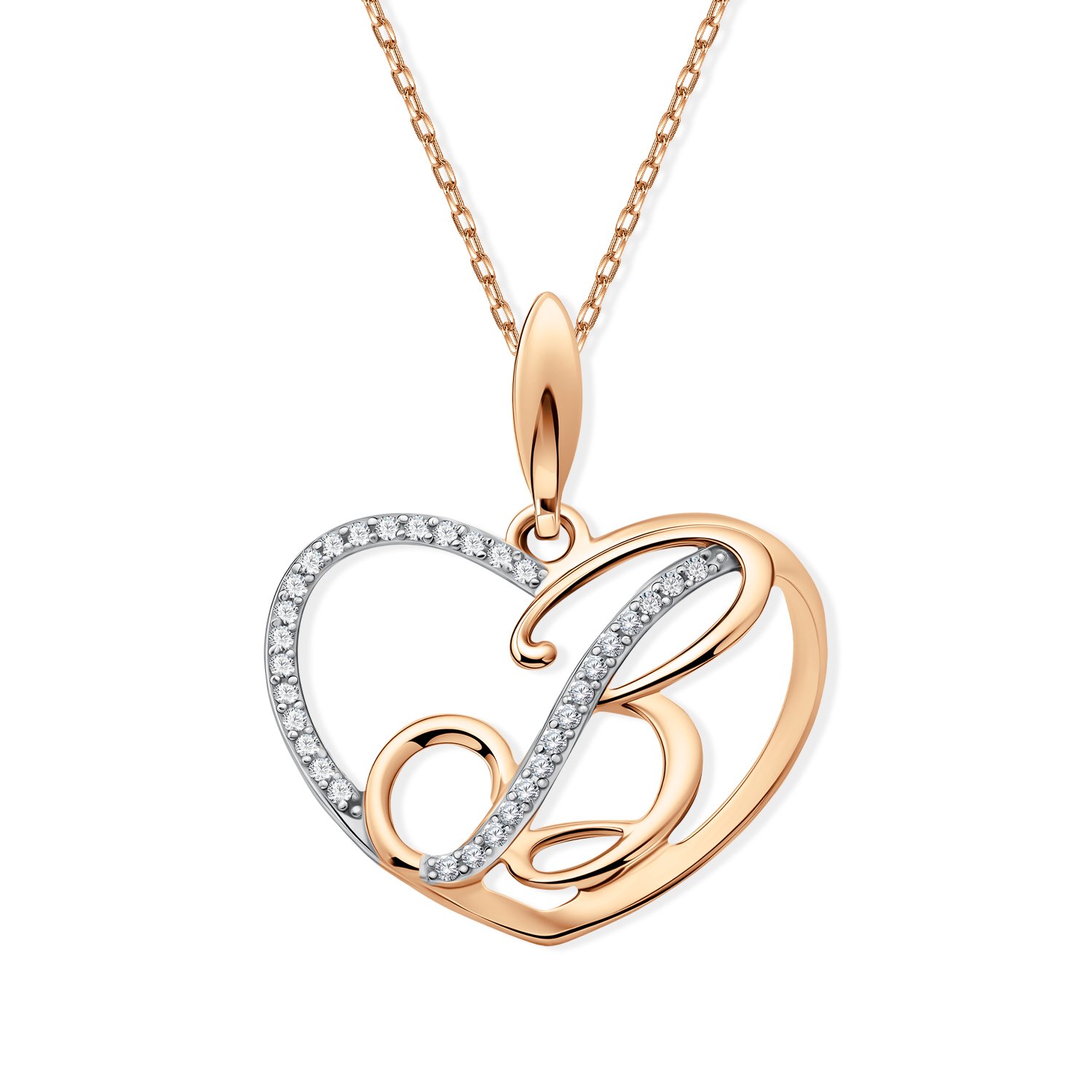 Фото «Золотая подвеска с фианитами»