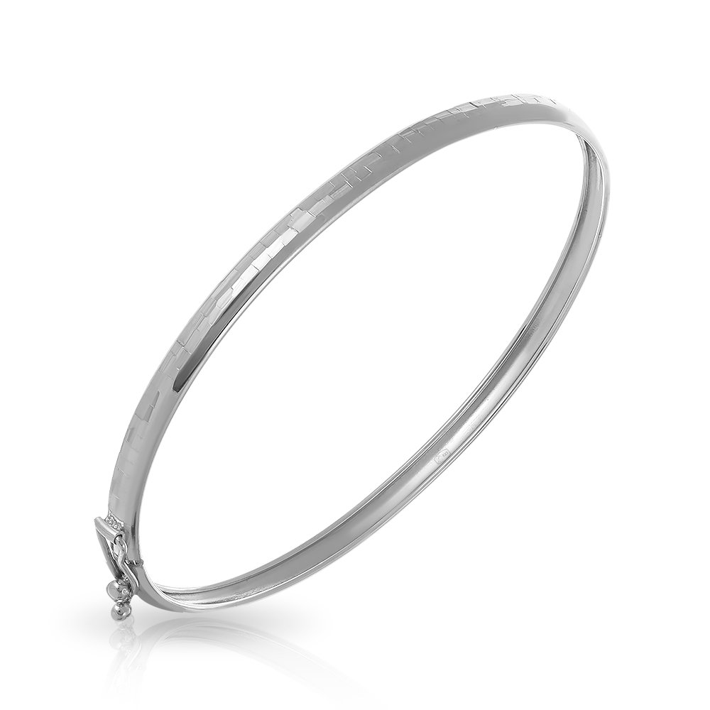 Серебряный жесткий браслет