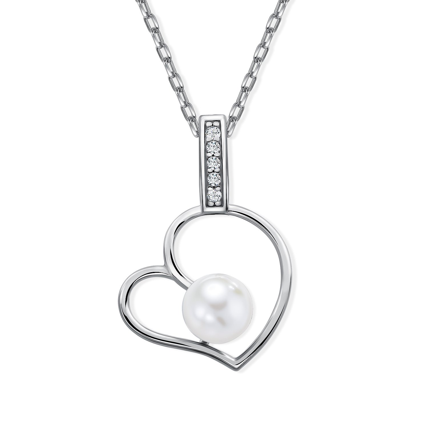 Фото «Золотая подвеска с жемчугом и фианитами»