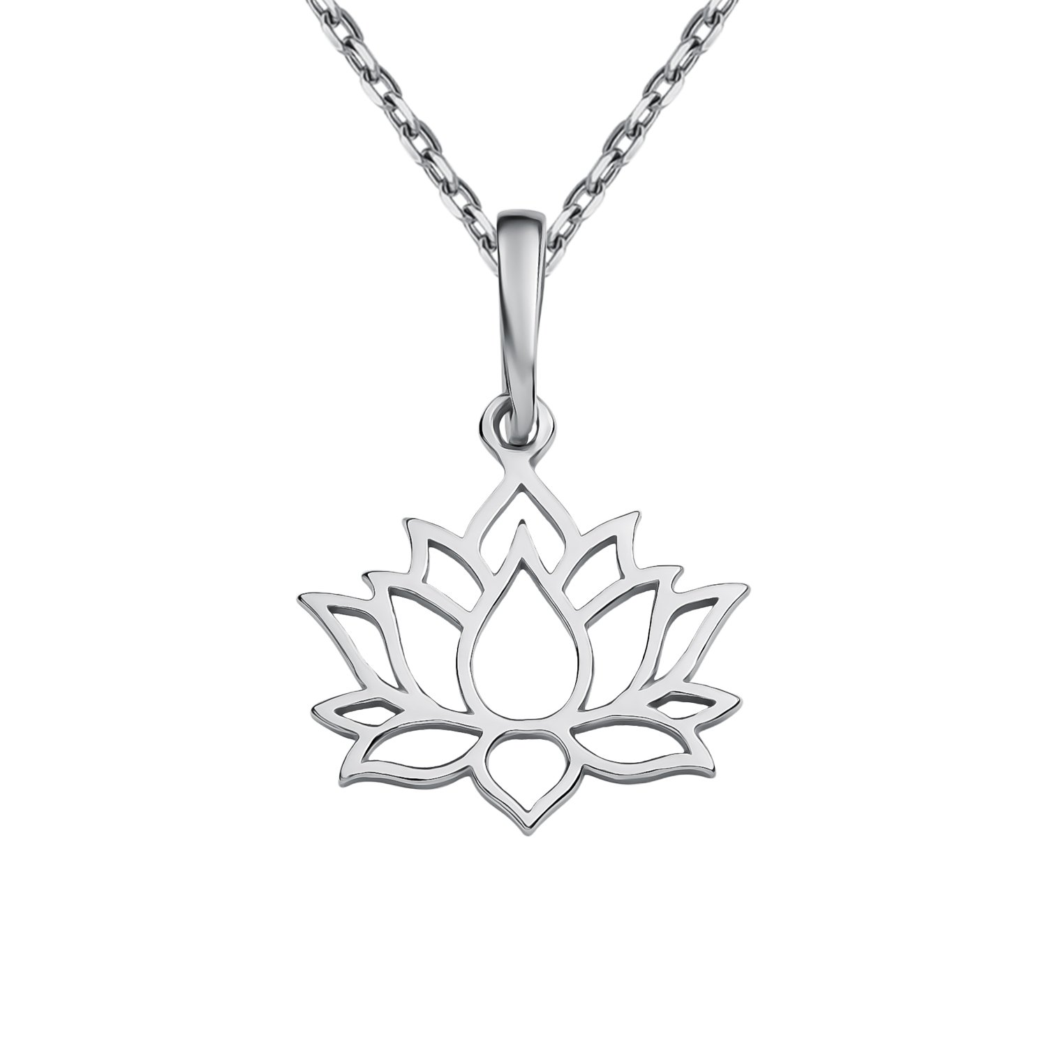 Подвеска Лотос из серебра