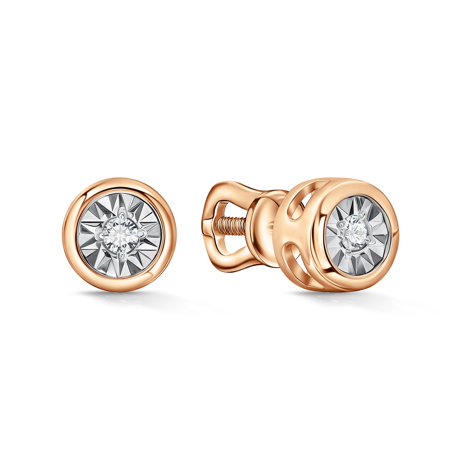 Фото «Золотые серьги с бриллиантами»