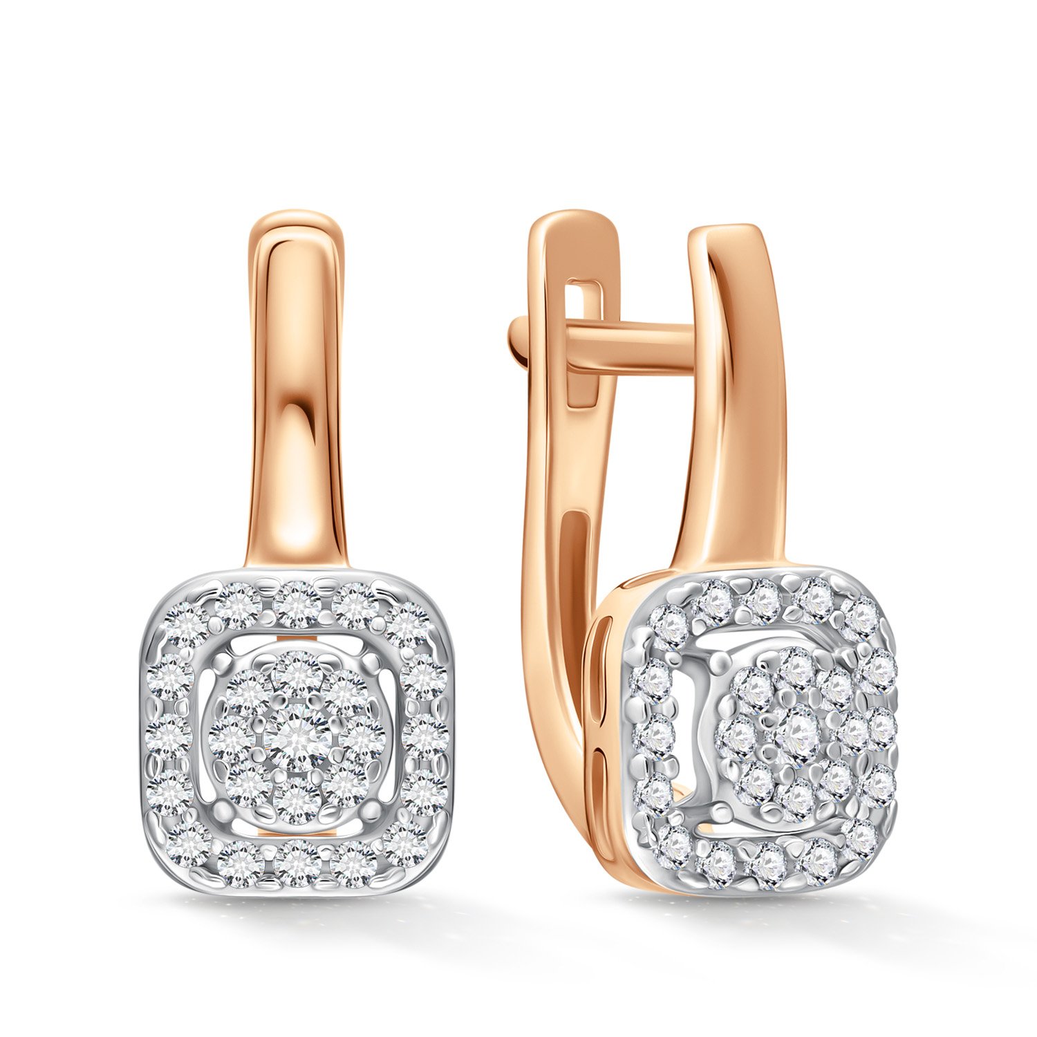 Фото «Золотые серьги с бриллиантами»