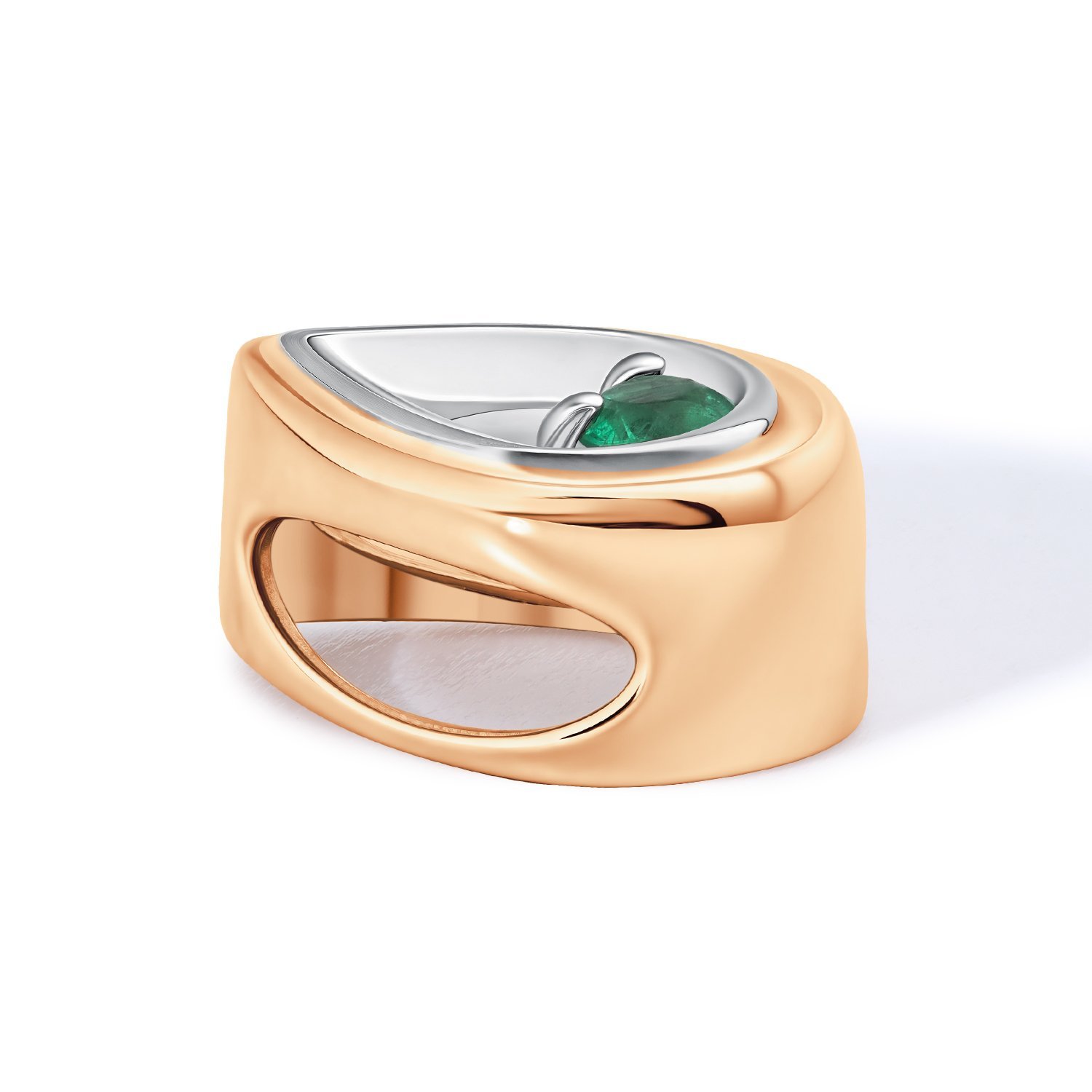 Золотая подвеска с изумрудом