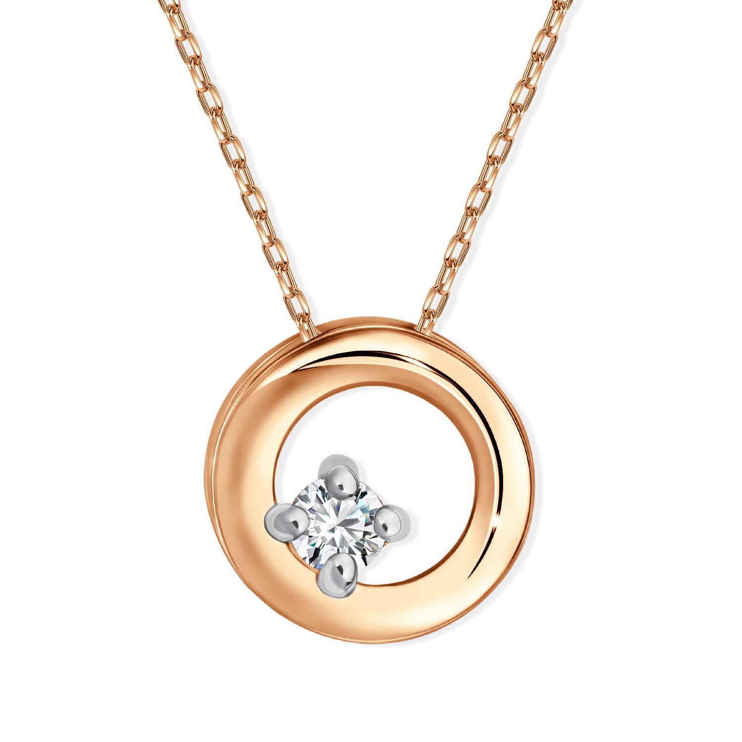 Фото «Золотая подвеска с бриллиантом»