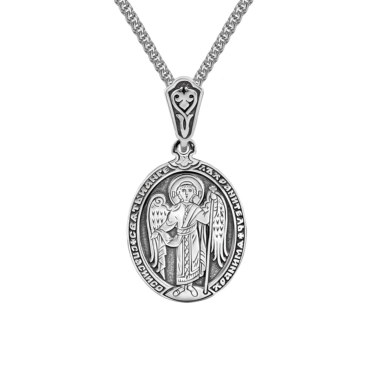 Серебряная подвеска с чернением