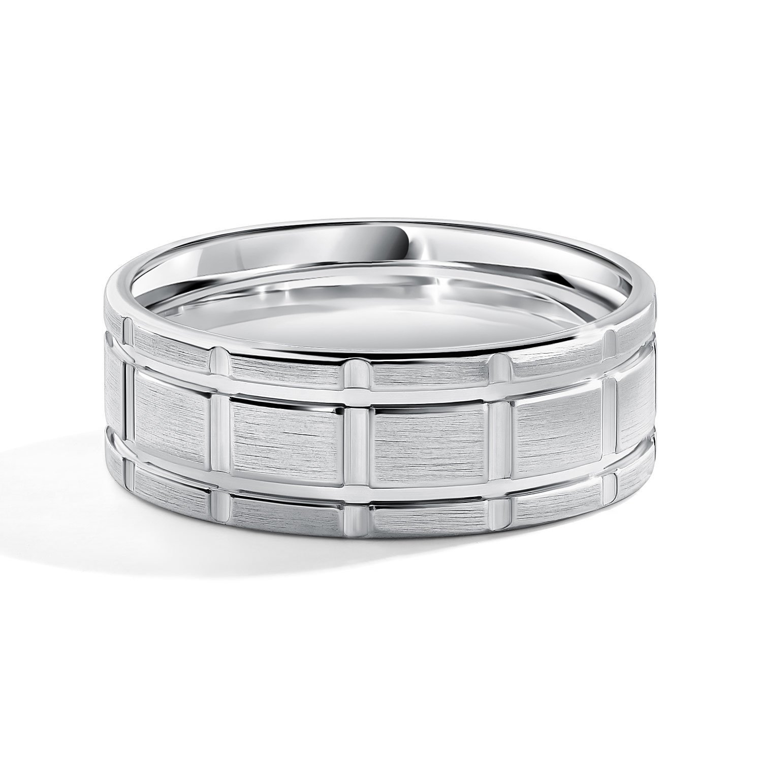 Серебряное обручальное кольцо Comfort fit