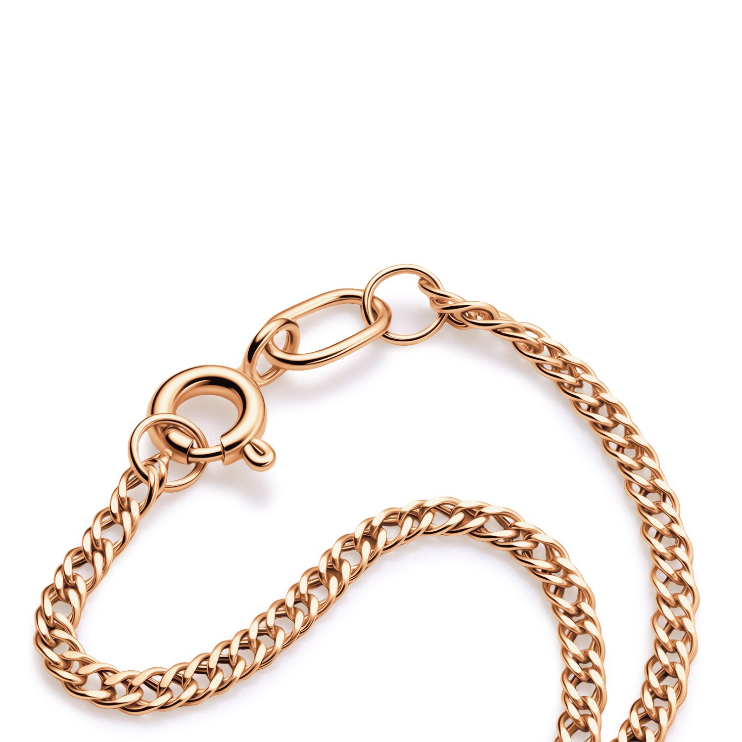 Золотой браслет облегченный