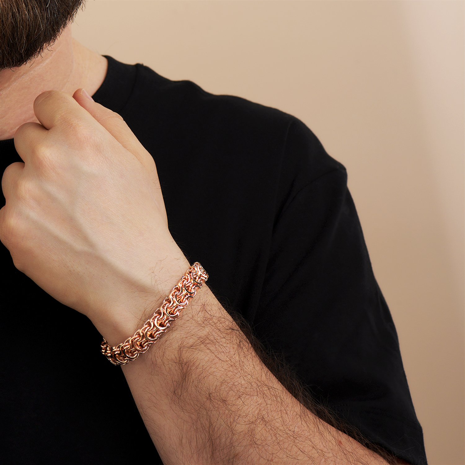 Золотой браслет ручной работы полновесный