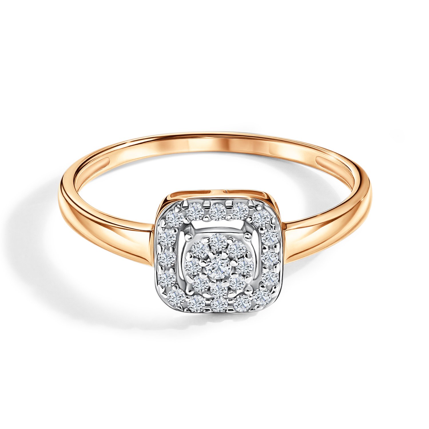 Золотое кольцо с бриллиантами