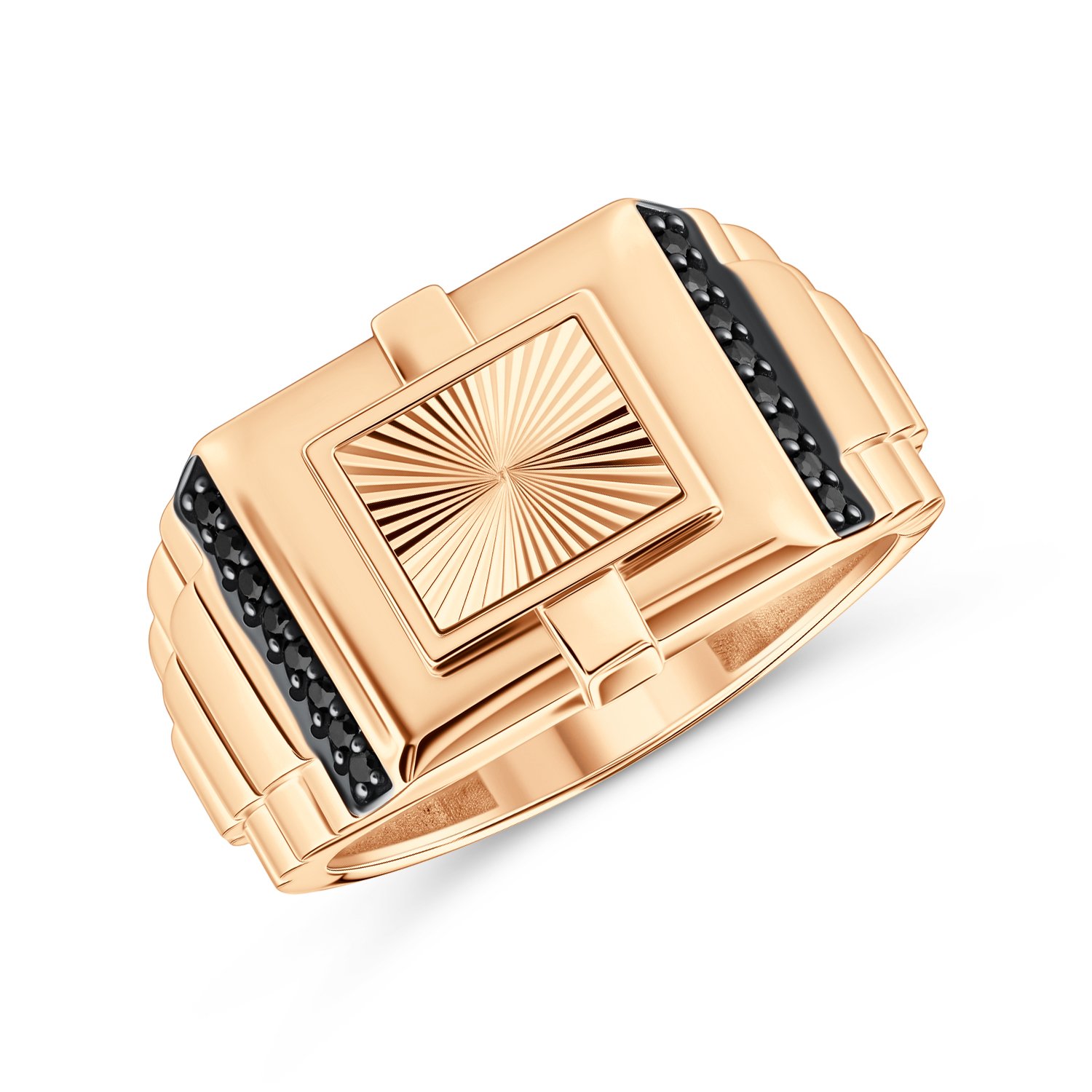 Фото «Золотая печатка с фианитами»