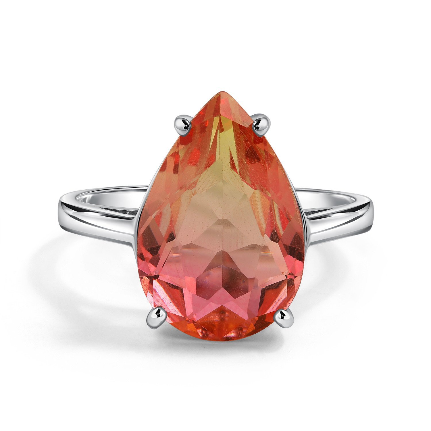 Серебряное кольцо с фианитом