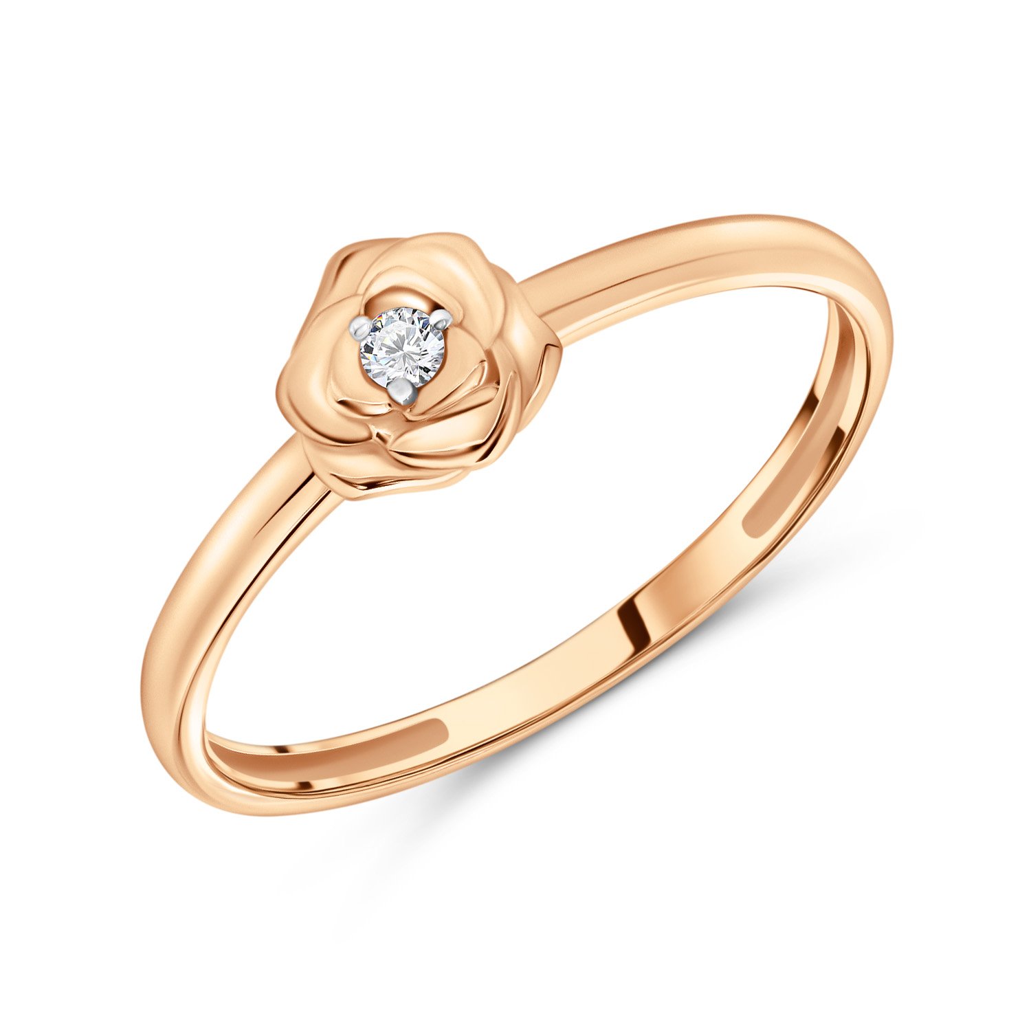 Фото «Золотое кольцо с фианитом»