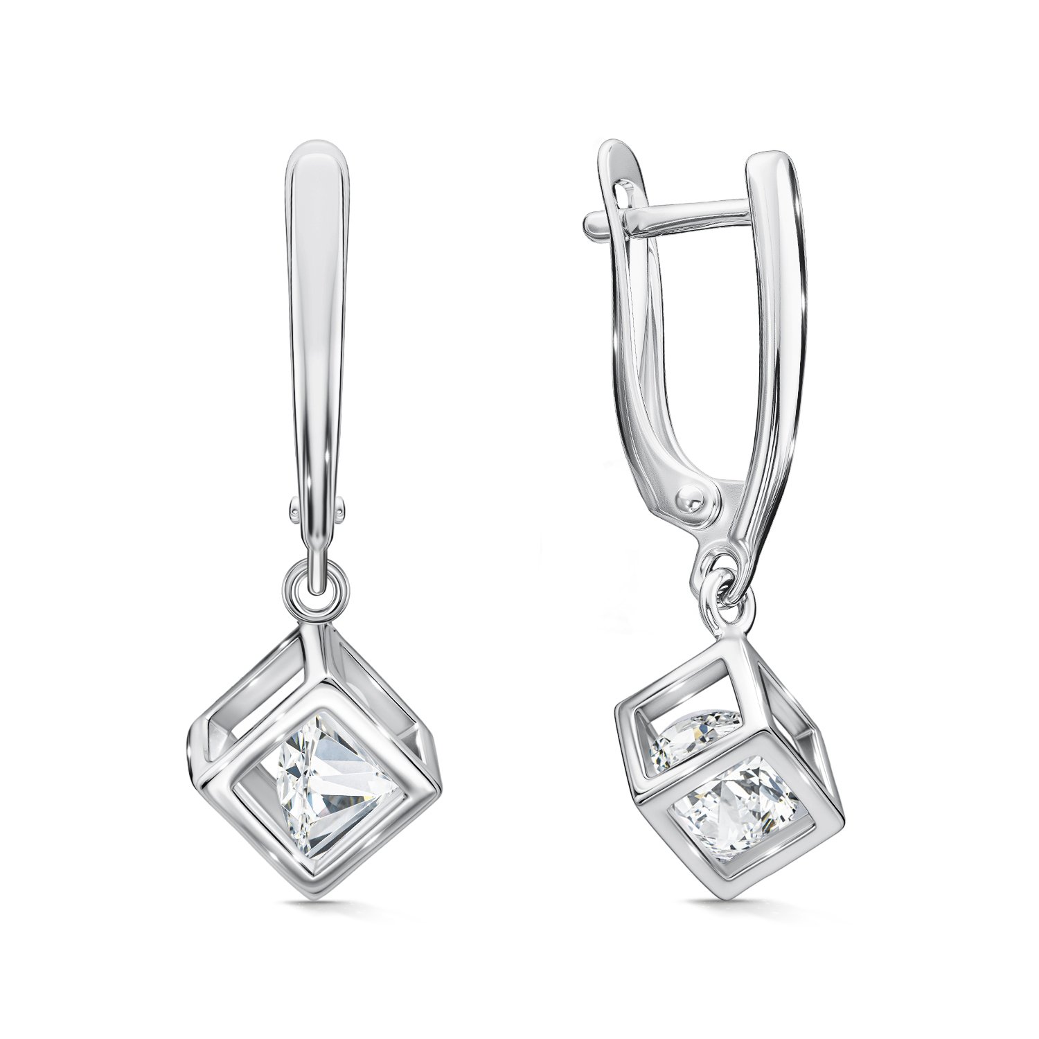 Фото «Серебряные серьги с фианитами»