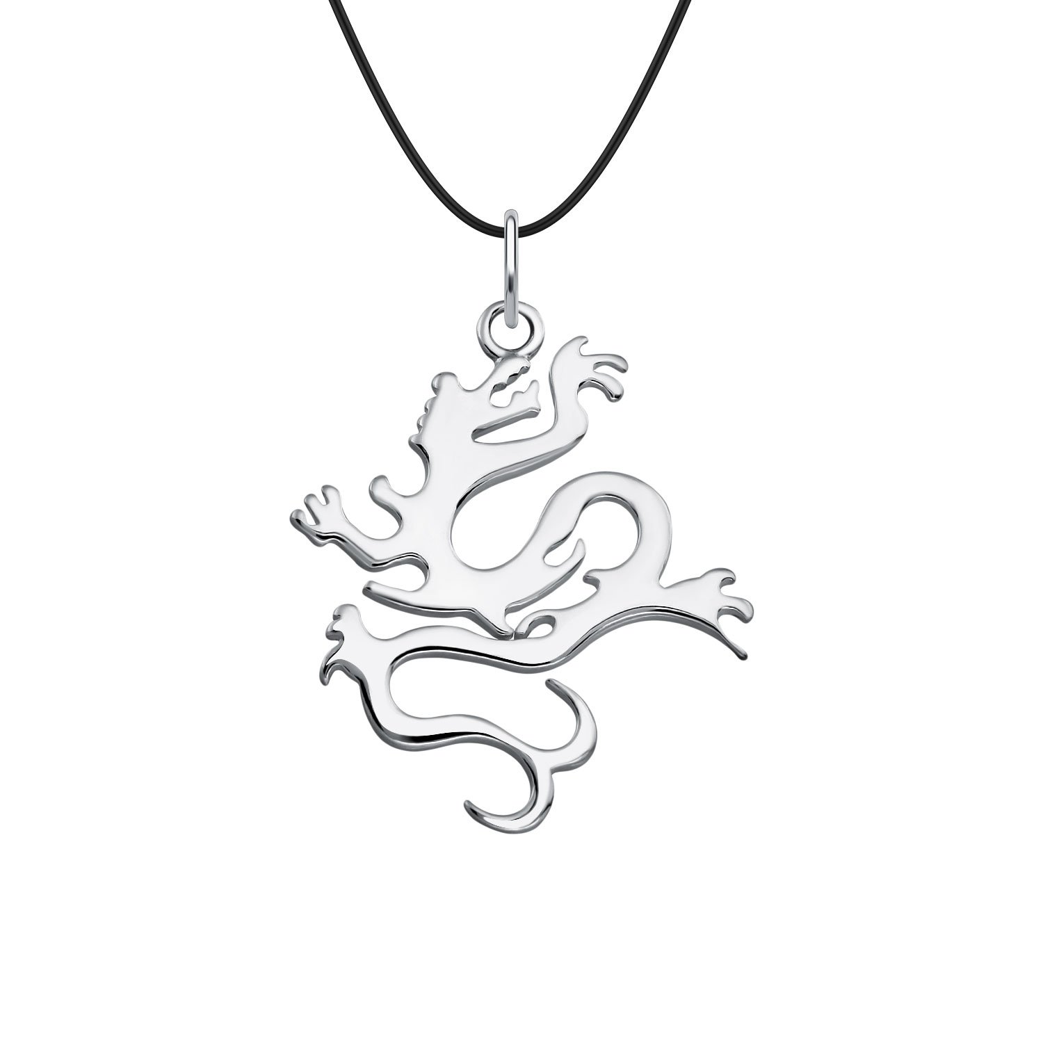 Серебряная подвеска Дракон