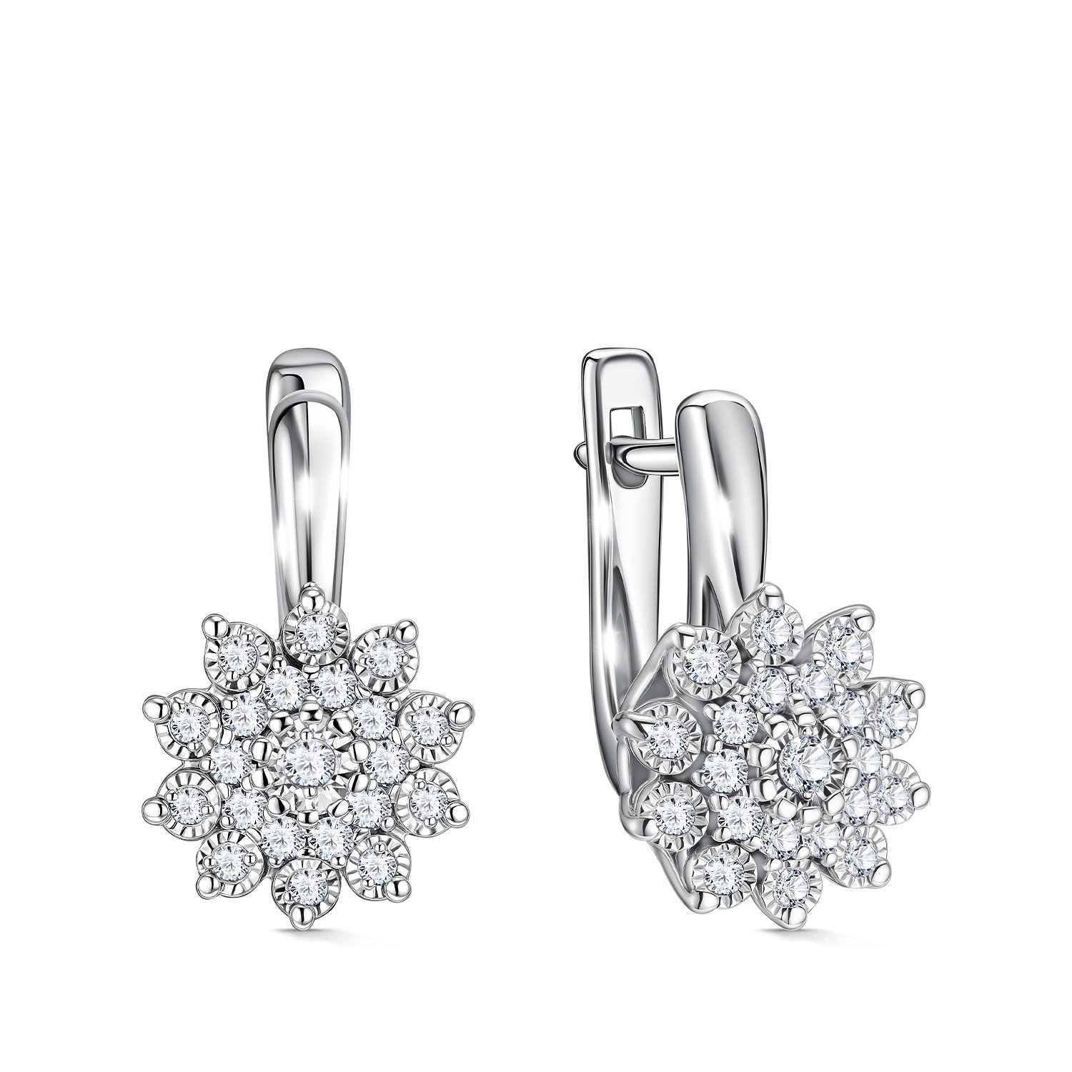 Фото «Золотые серьги с бриллиантами»