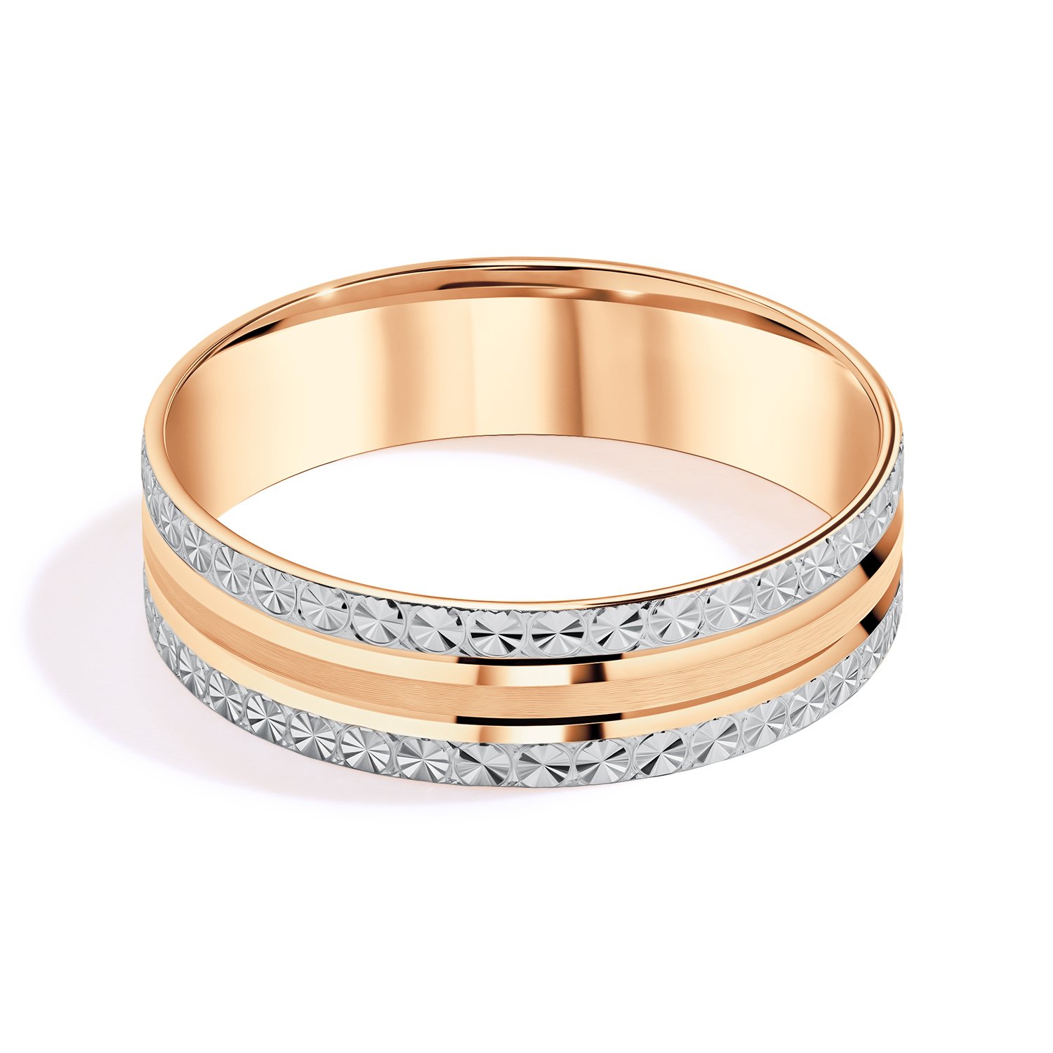 Золотое обручальное кольцо