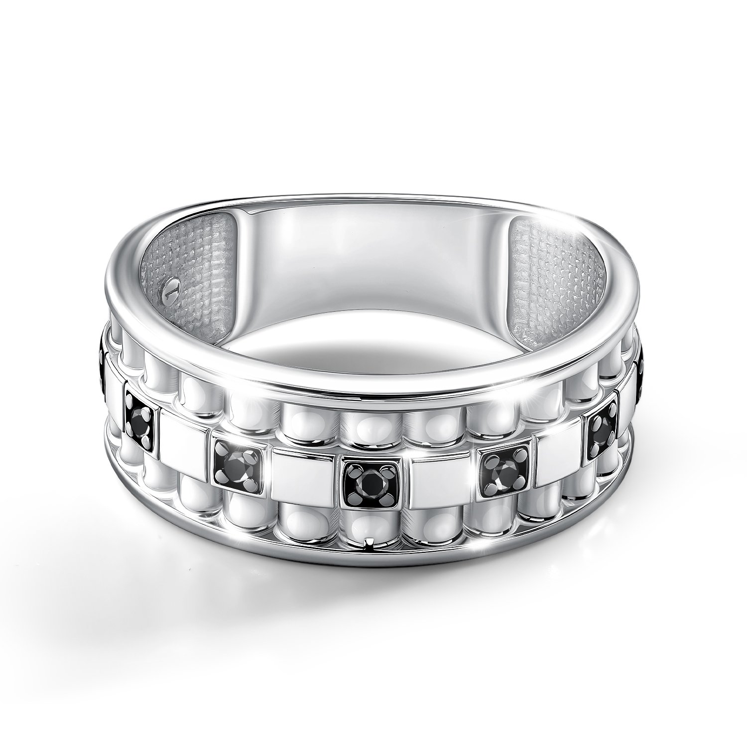 Серебряная печатка с фианитами