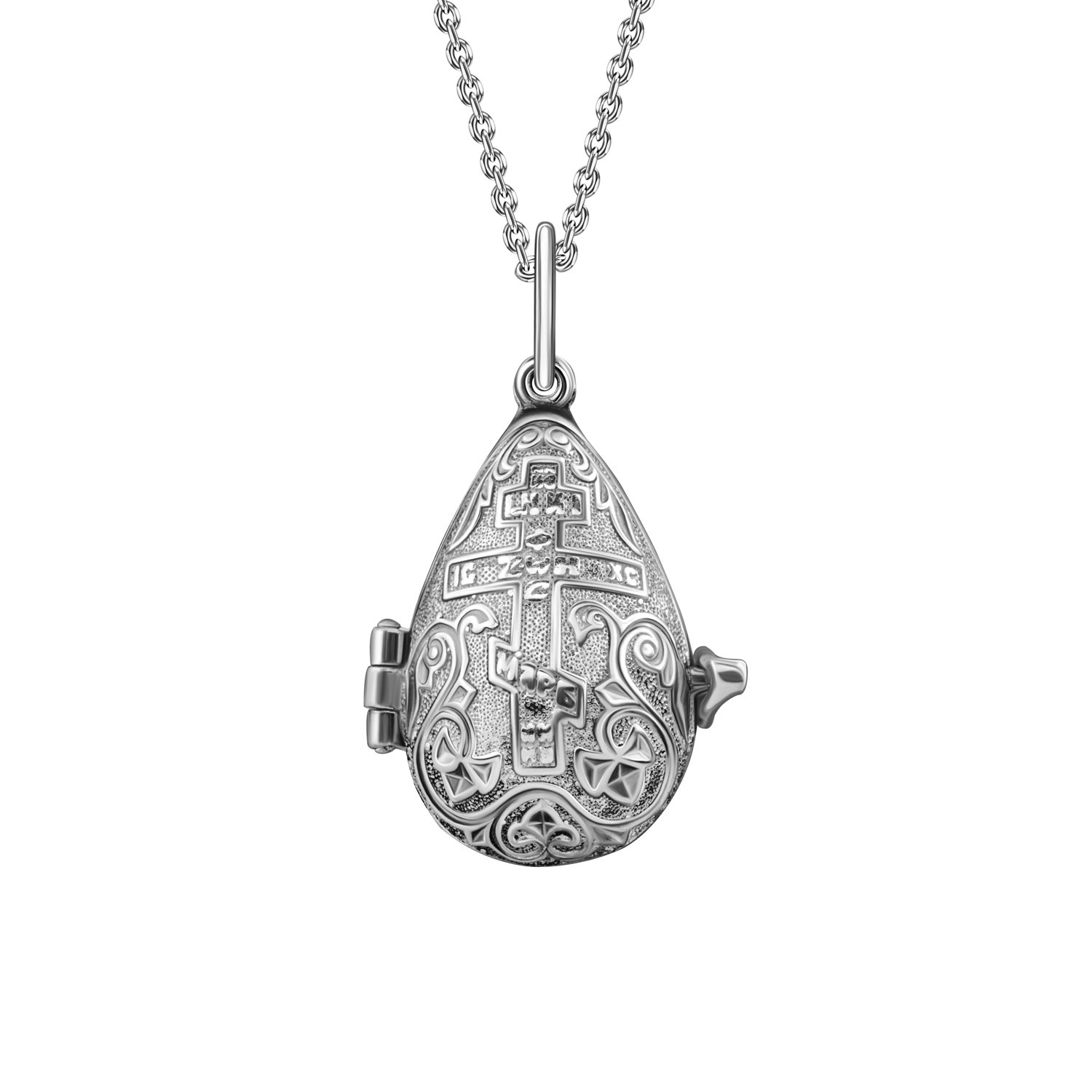 Серебряная подвеска Икона Божией Матери Семистрельной