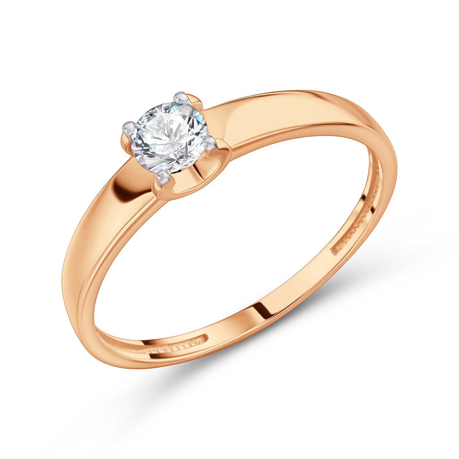 Фото «Золотое кольцо с фианитом»