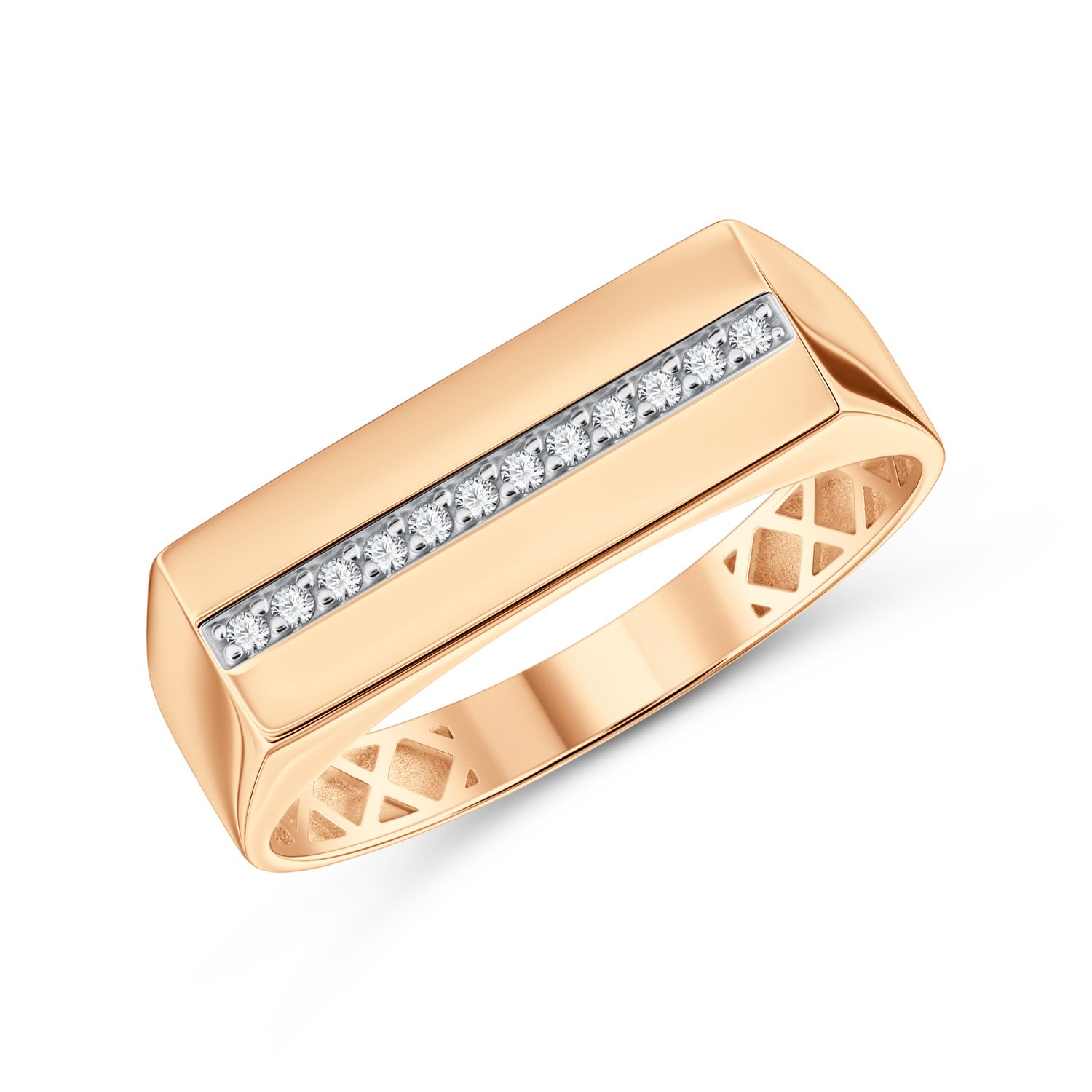 Фото «Золотая печатка с бриллиантами»