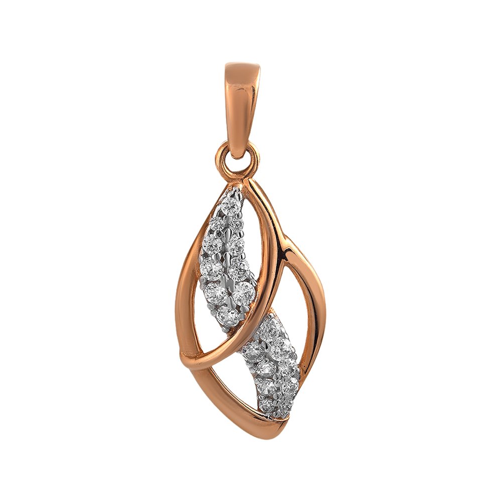 Подвеска из золота с фианитами