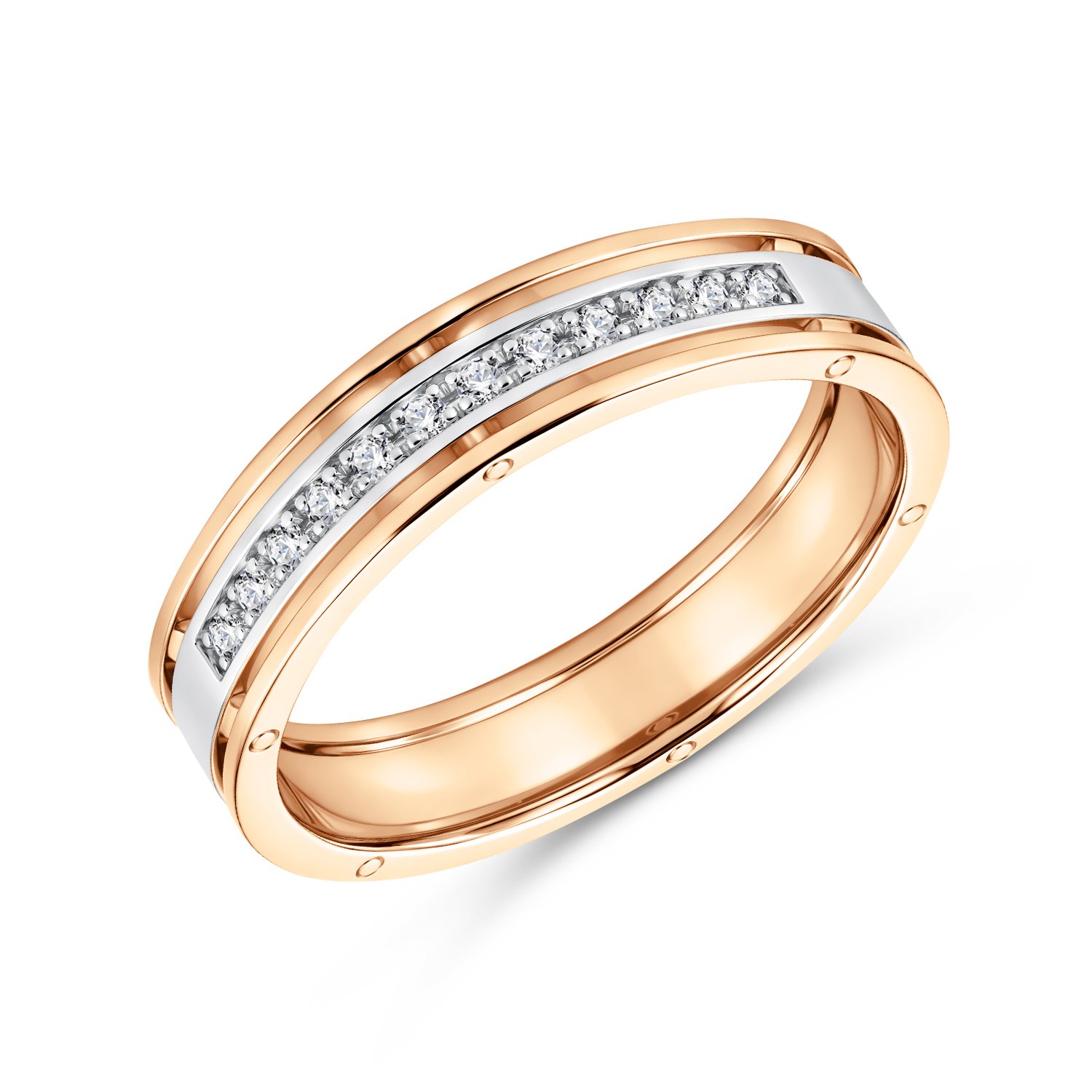 Фото «Золотое обручальное кольцо с бриллиантами»