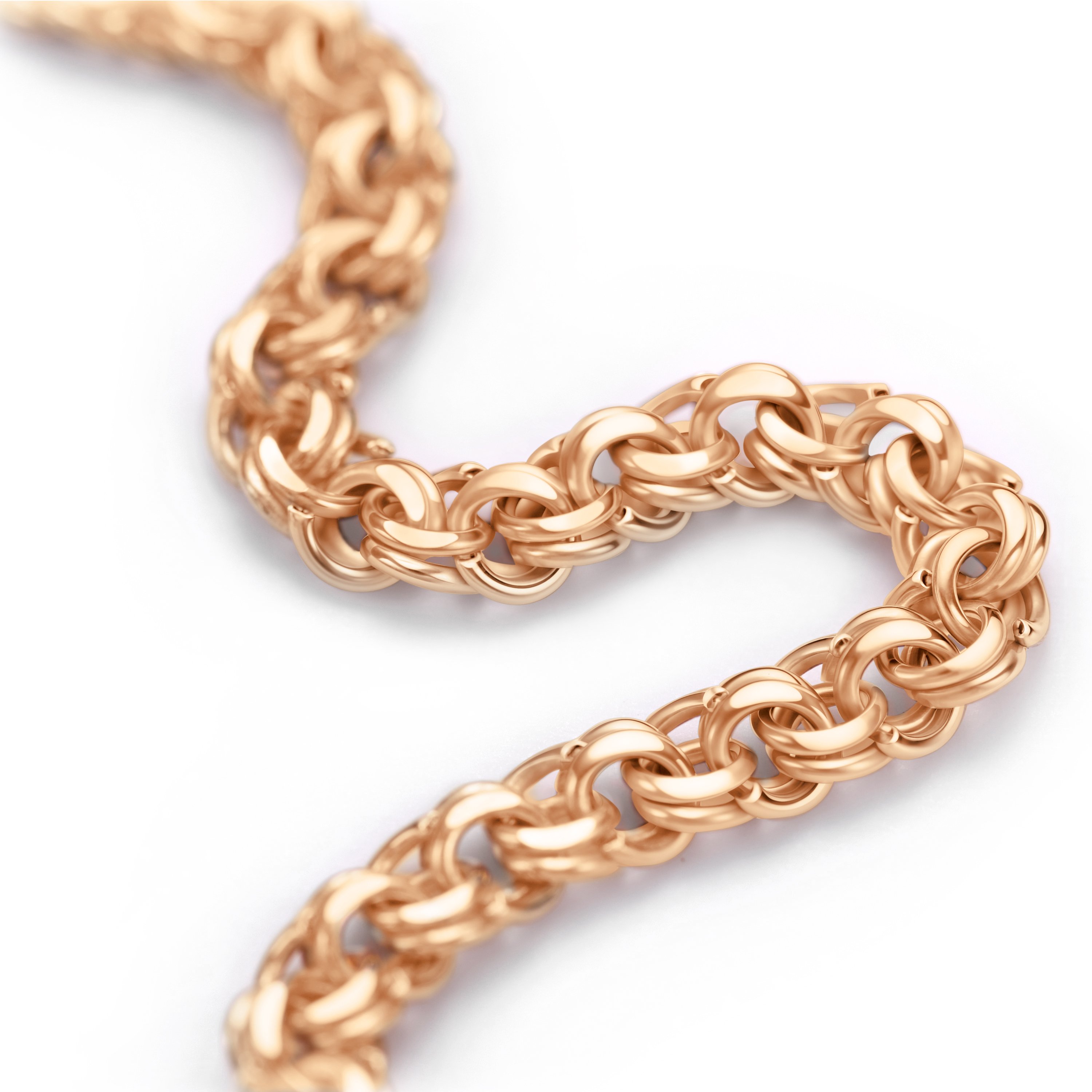 Золотой браслет облегченный