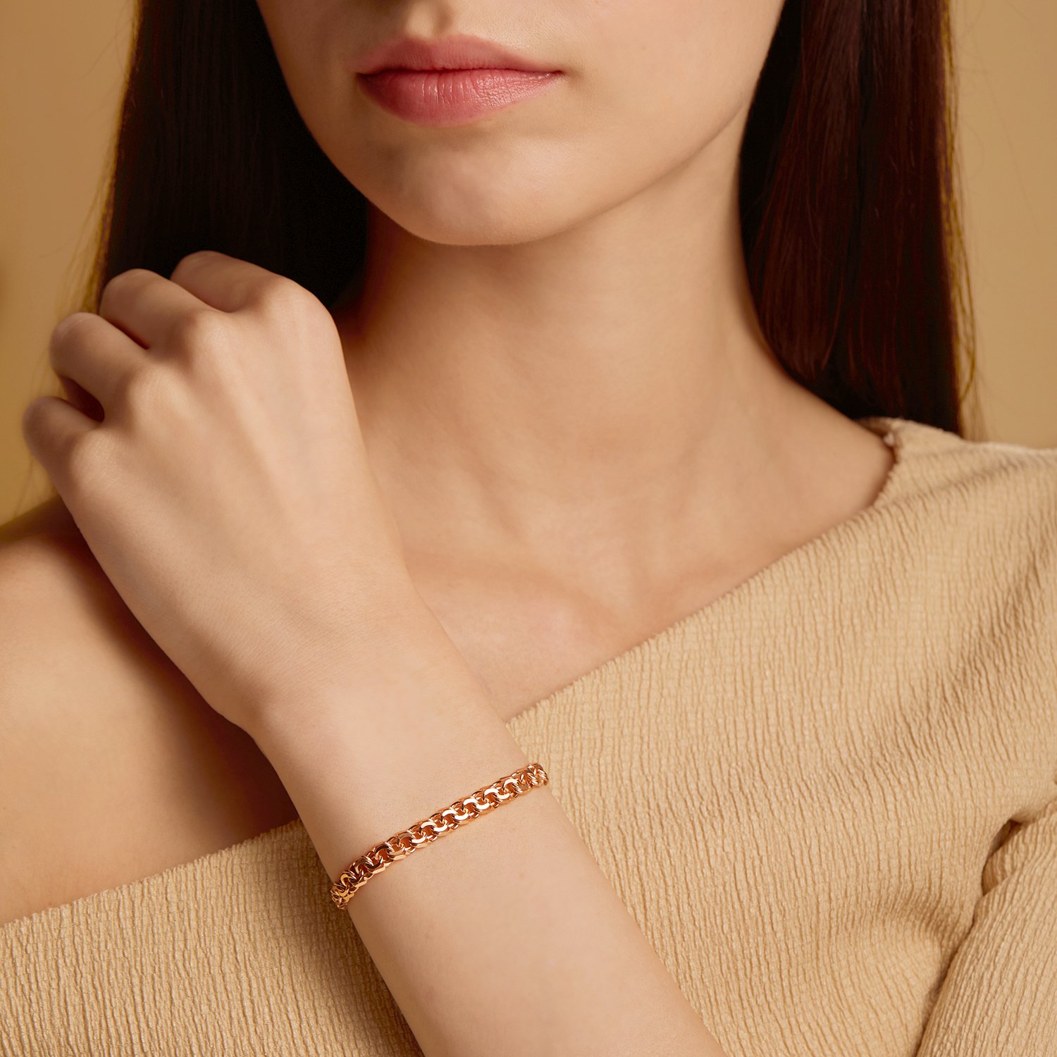 Золотой браслет полновесный