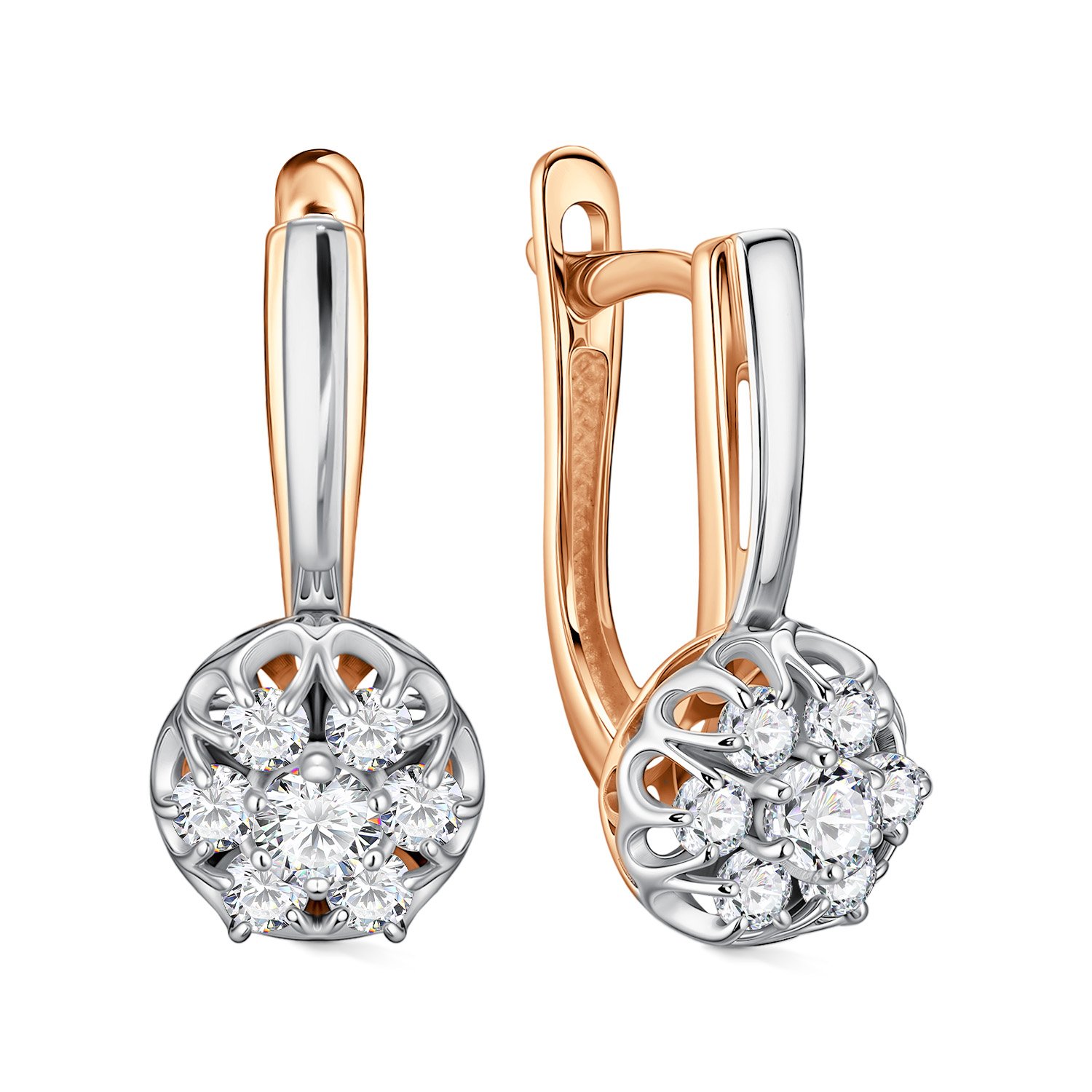 Фото «Золотые серьги с бриллиантами»