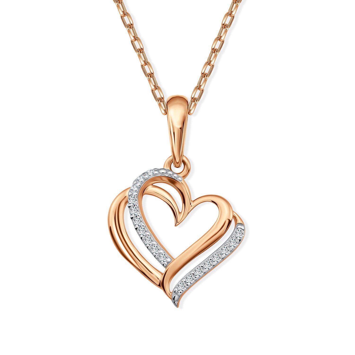 Фото «Золотая подвеска с фианитами»